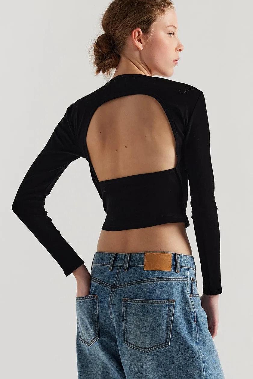 Mist Ballet Top Black sold by Kloke