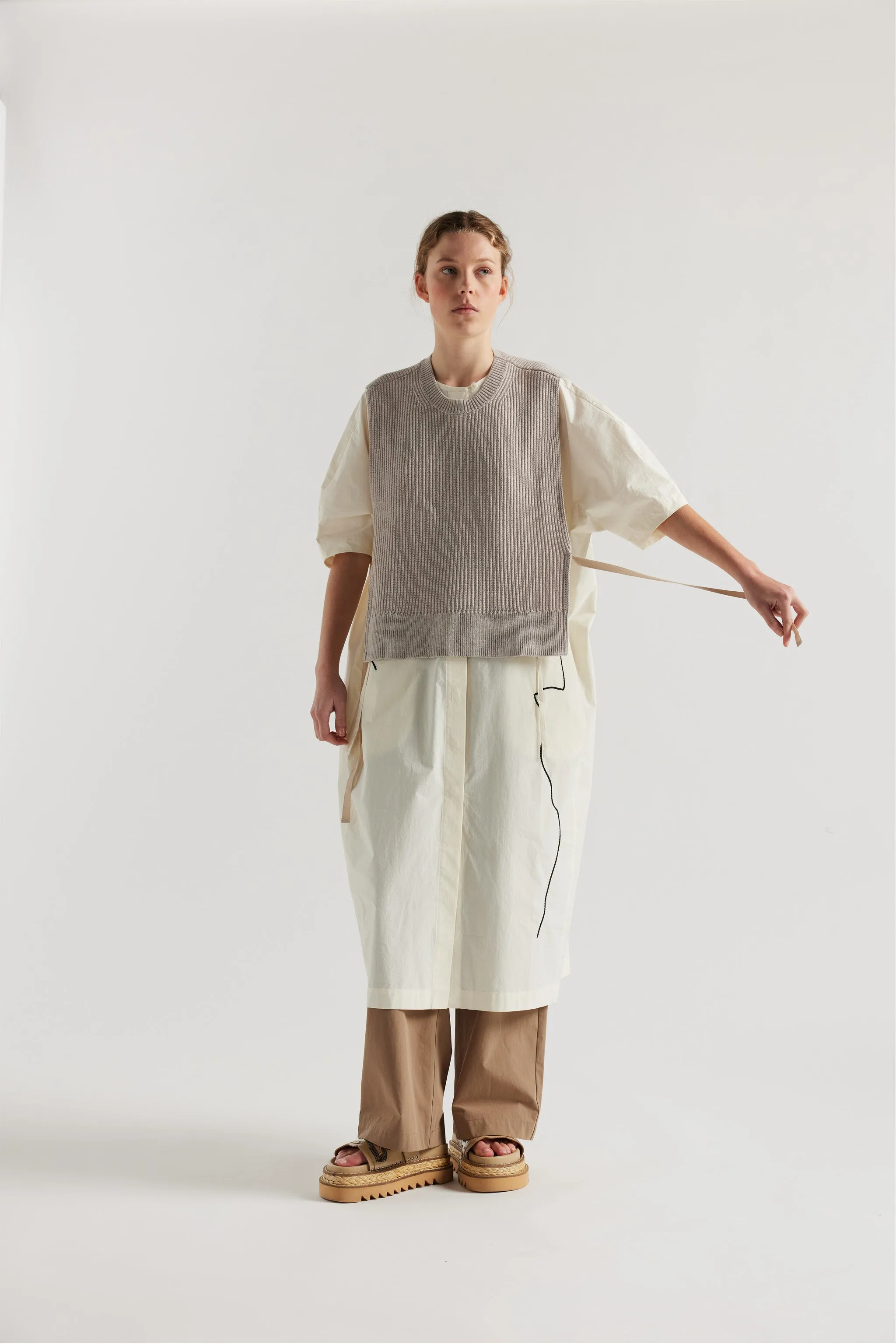 Cusp Knit Vest Dove Grey sold by Kloke product image thumbnail 5