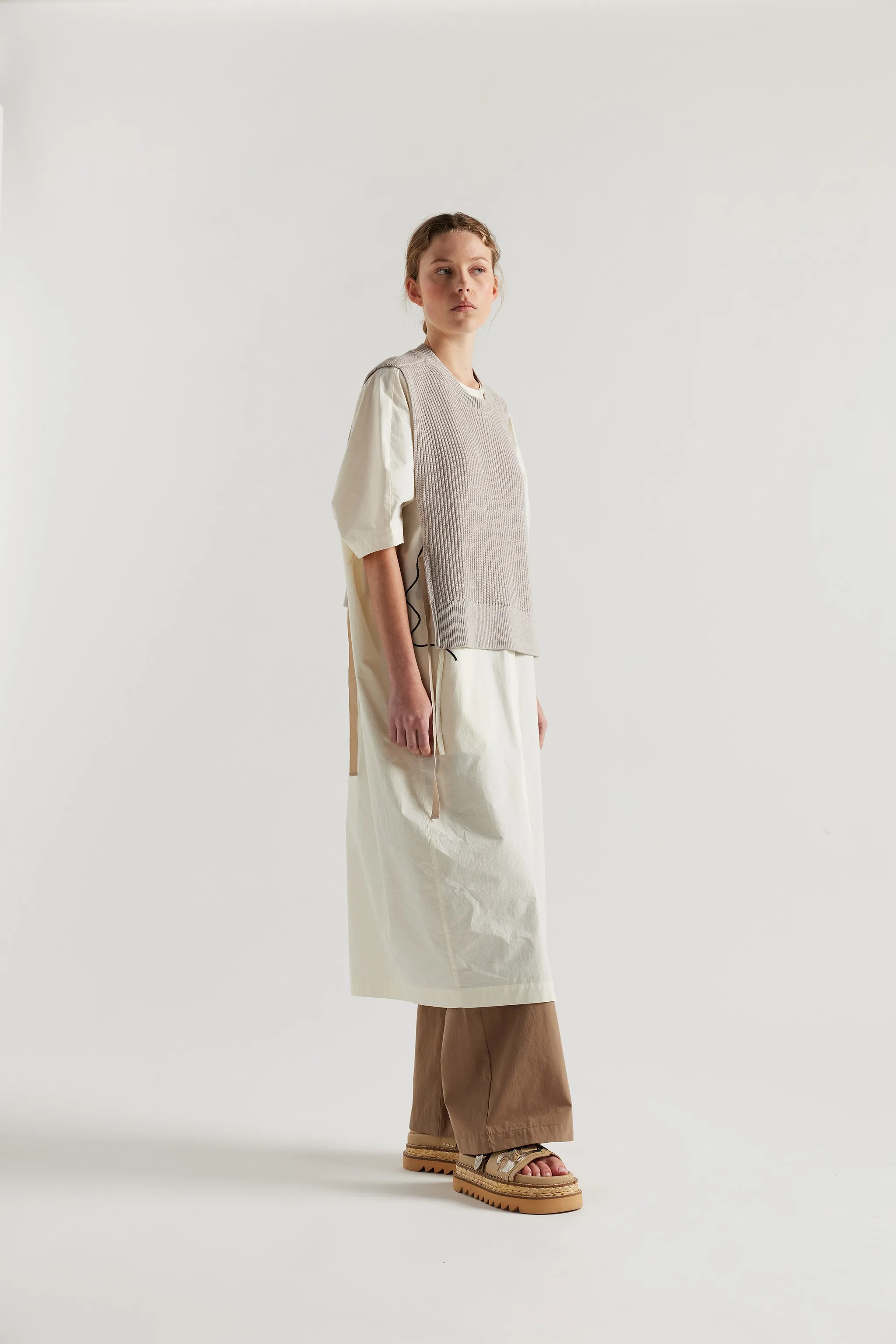 Cusp Knit Vest Dove Grey sold by Kloke product image thumbnail 3