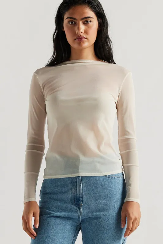 Exist Mesh Top Ecru made by Kloke