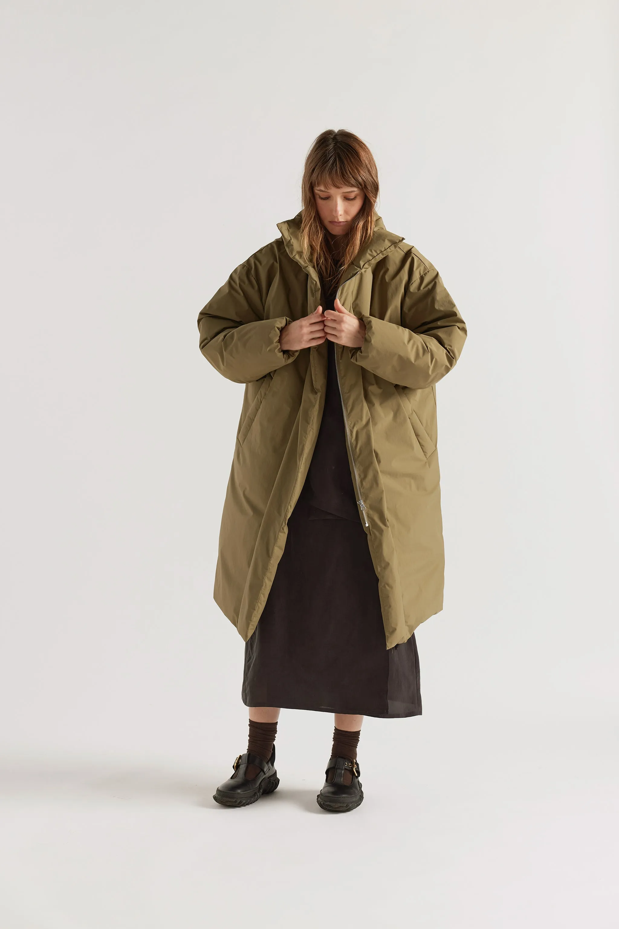 Floating Puffa Coat Olive sold by Kloke product image thumbnail 4