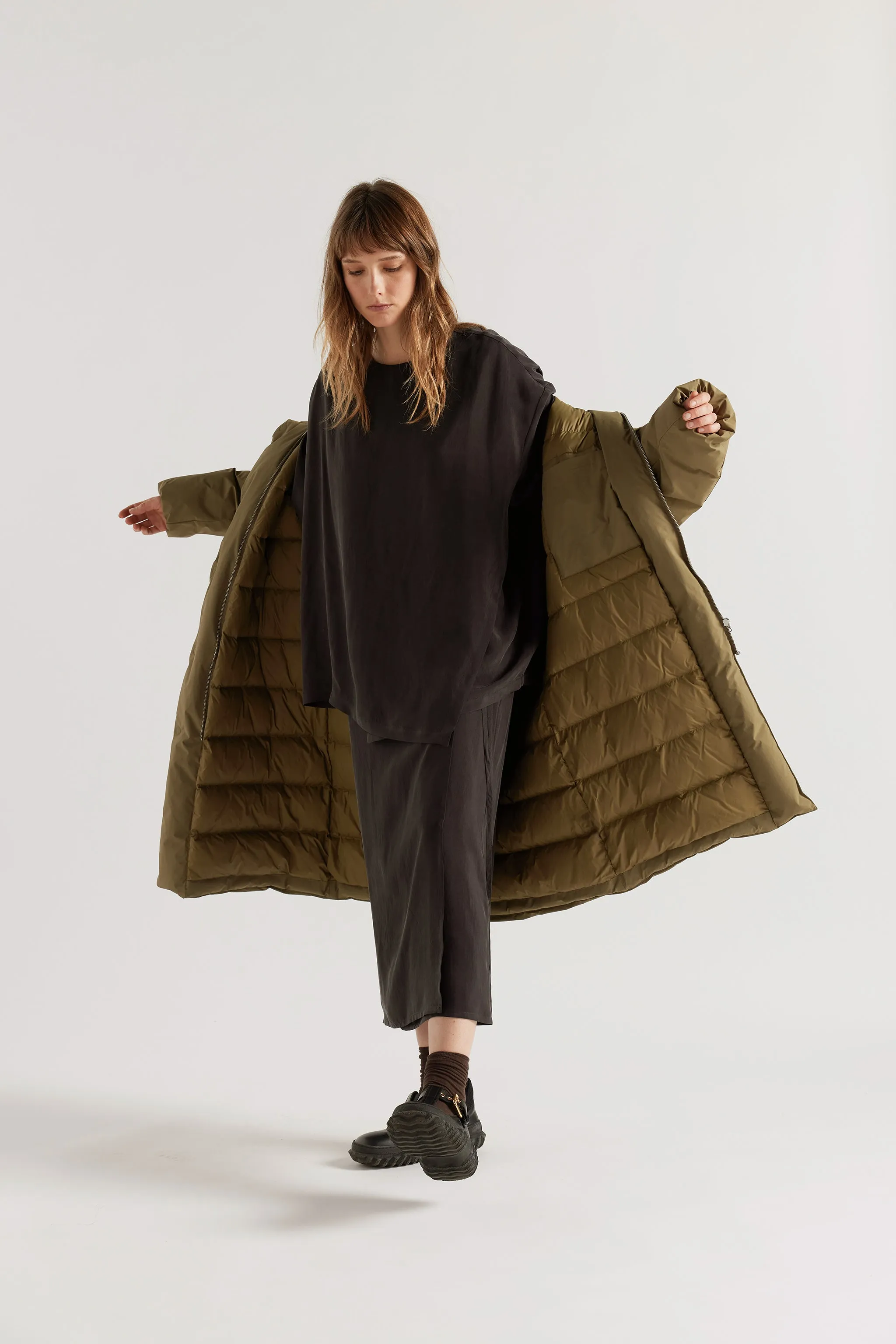 Floating Puffa Coat Olive sold by Kloke product image thumbnail 5