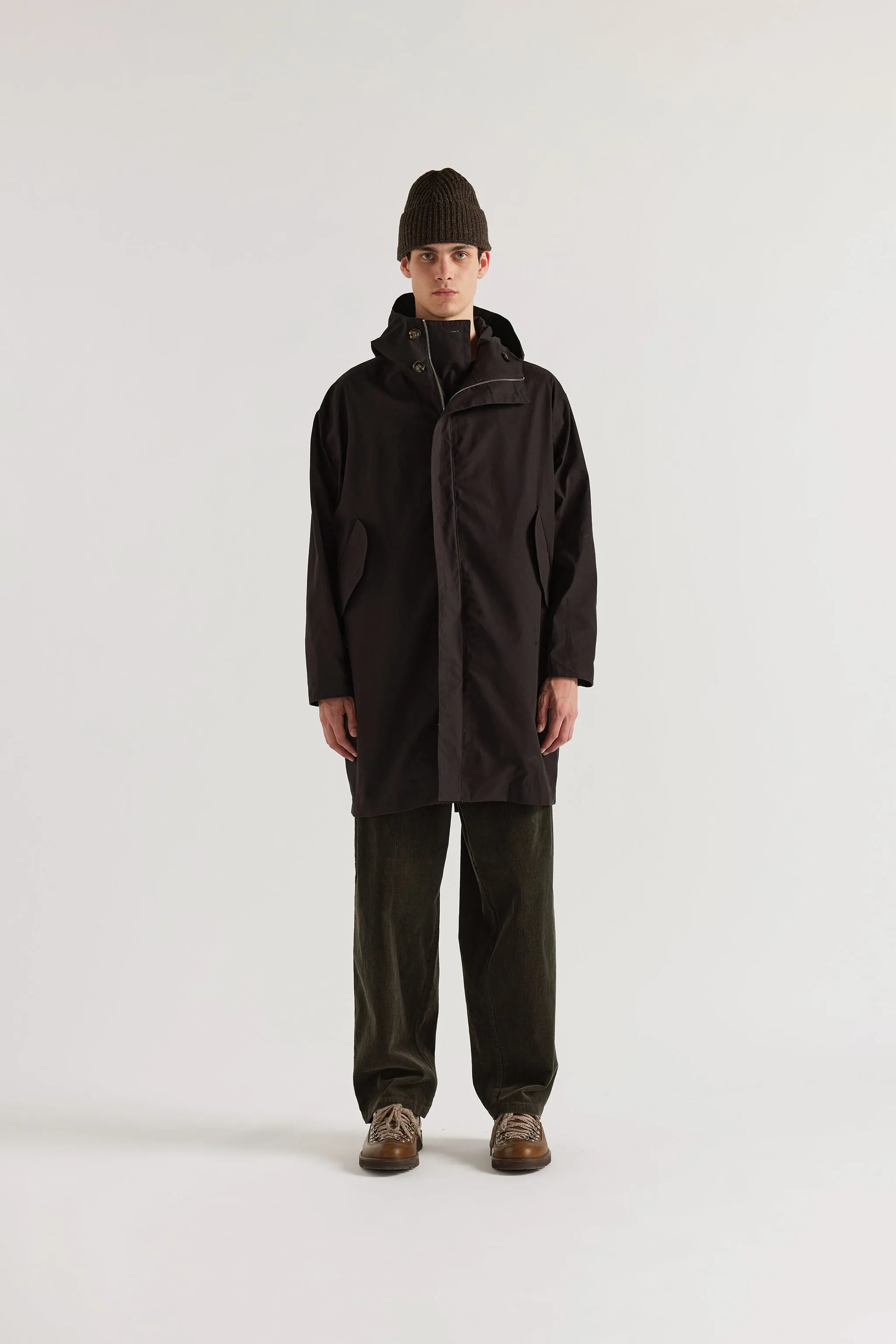 Time Hooded Parka Black sold by Kloke