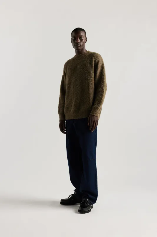 Spore Knit Sweater Olive made by Kloke