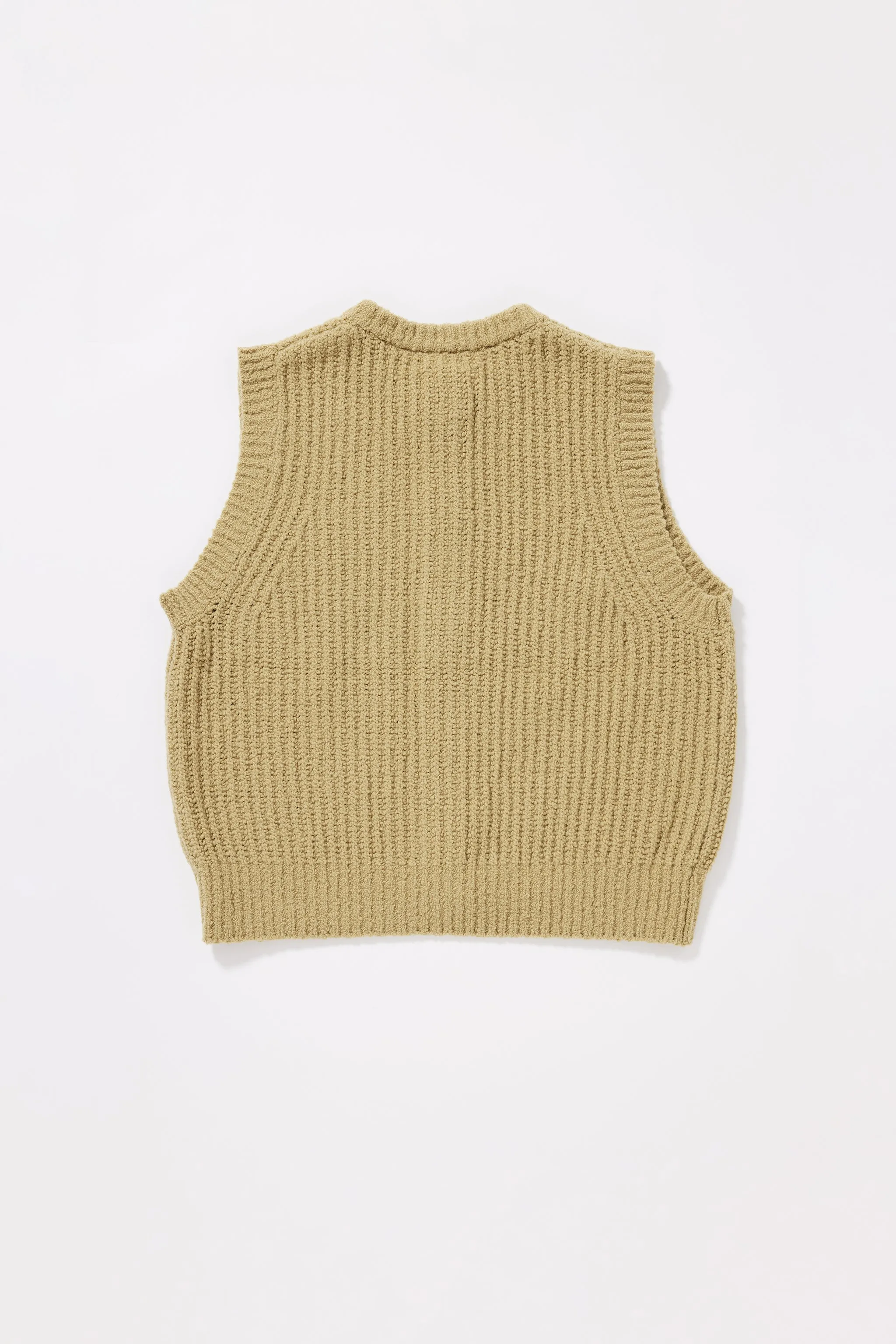 Faint Knit Vest Pale Chartreuse sold by Kloke product image thumbnail 5