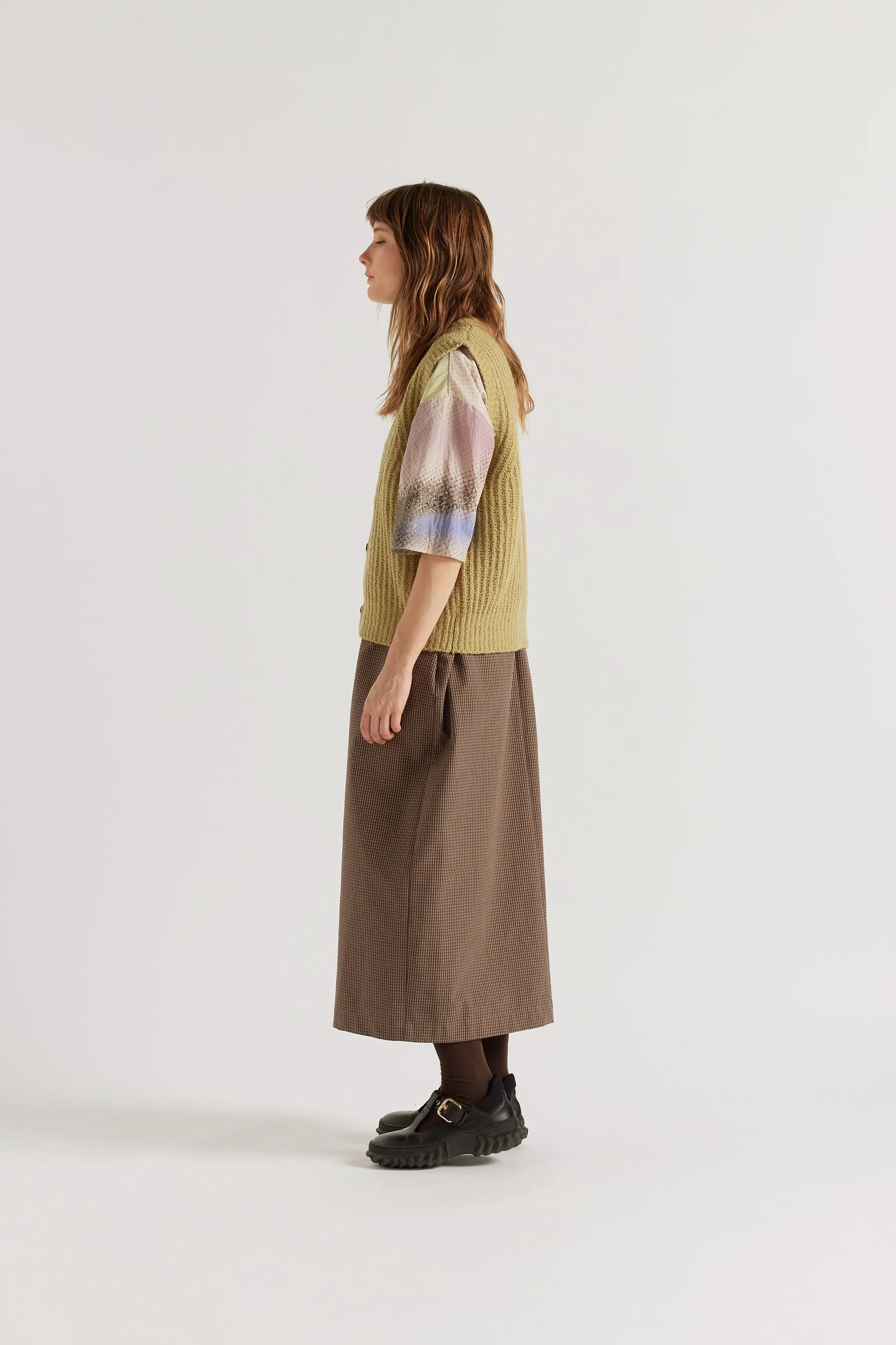 Faint Knit Vest Pale Chartreuse sold by Kloke product image thumbnail 2