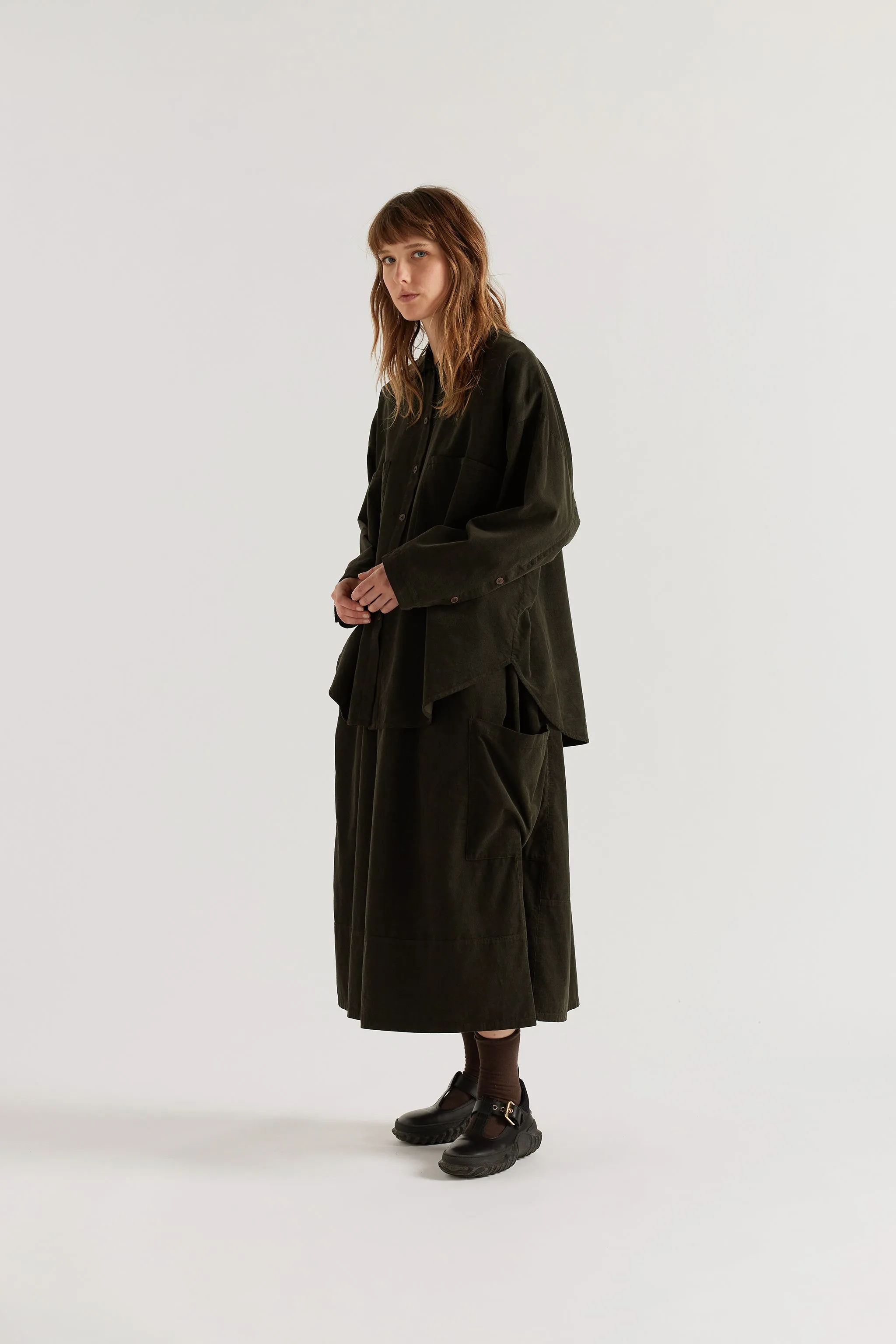 Fleeting Cord Skirt Brown sold by Kloke product image thumbnail 3