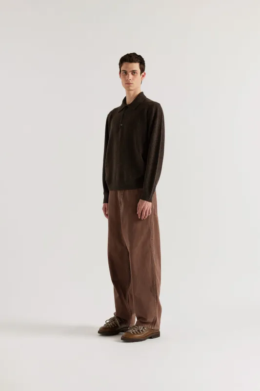 Ash Collared Knit Coffee made by Kloke