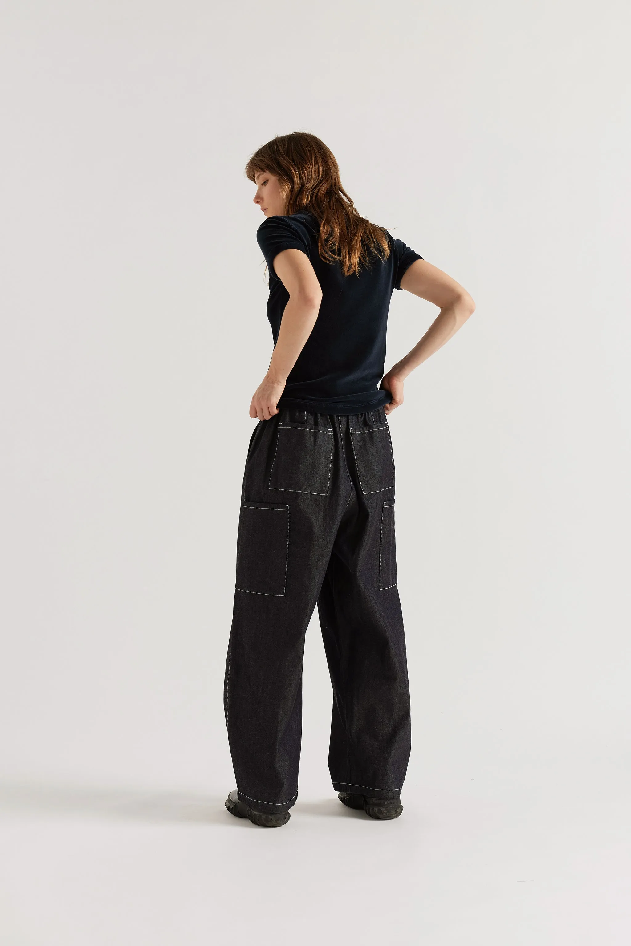 Wisp Elasticated Jean Dark Indigo sold by Kloke product image thumbnail 3
