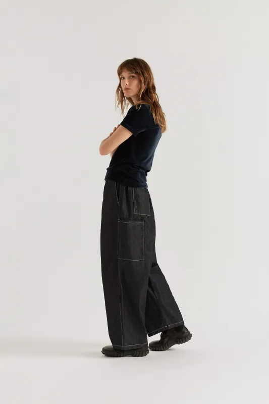Wisp Elasticated Jean Dark Indigo made by Kloke