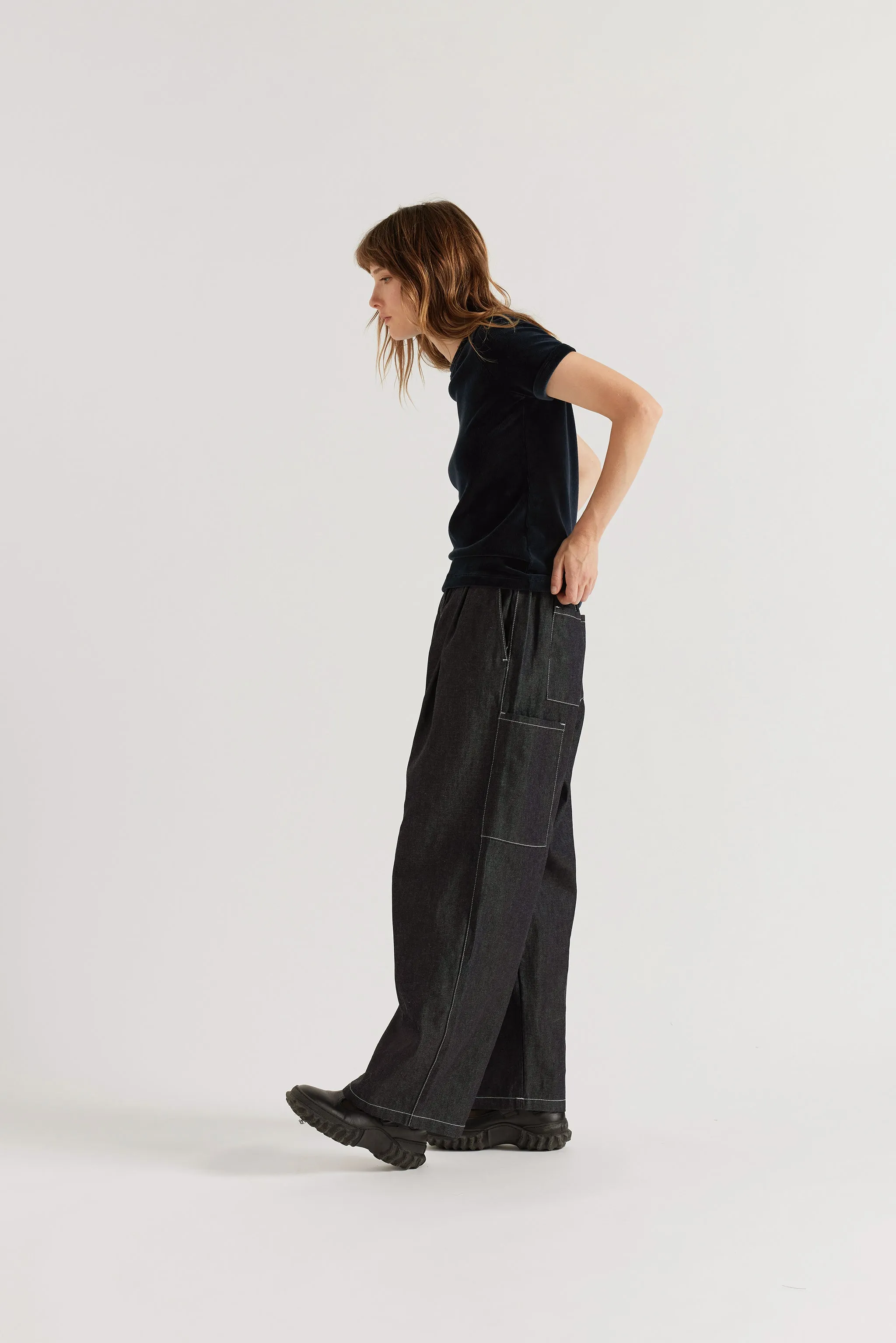 Wisp Elasticated Jean Dark Indigo sold by Kloke product image thumbnail 4
