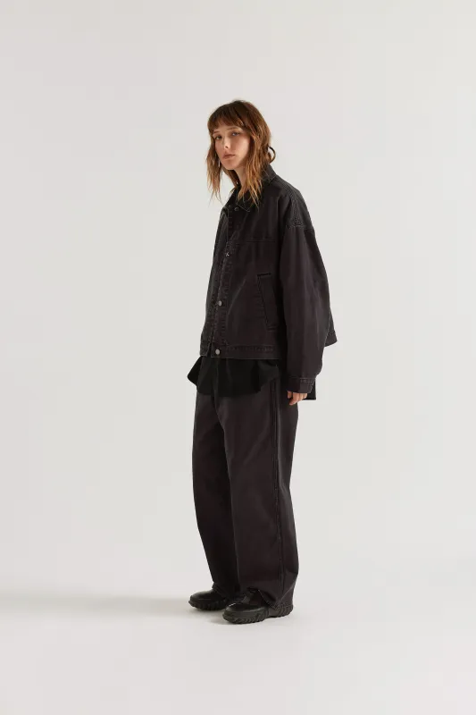 Halt Denim Jacket Black Fade made by Kloke