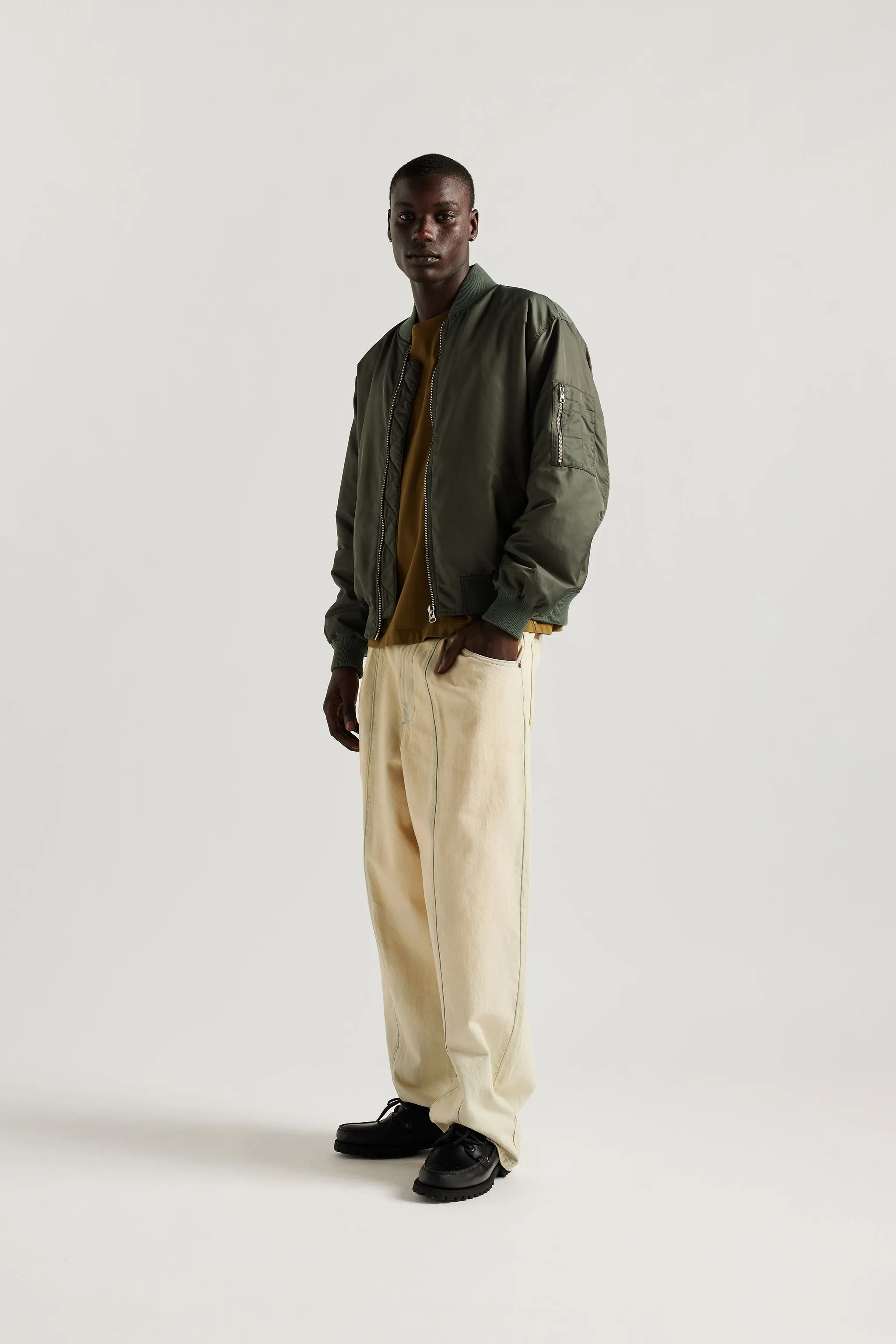 Lyric Bomber Dusty Olive sold by Kloke