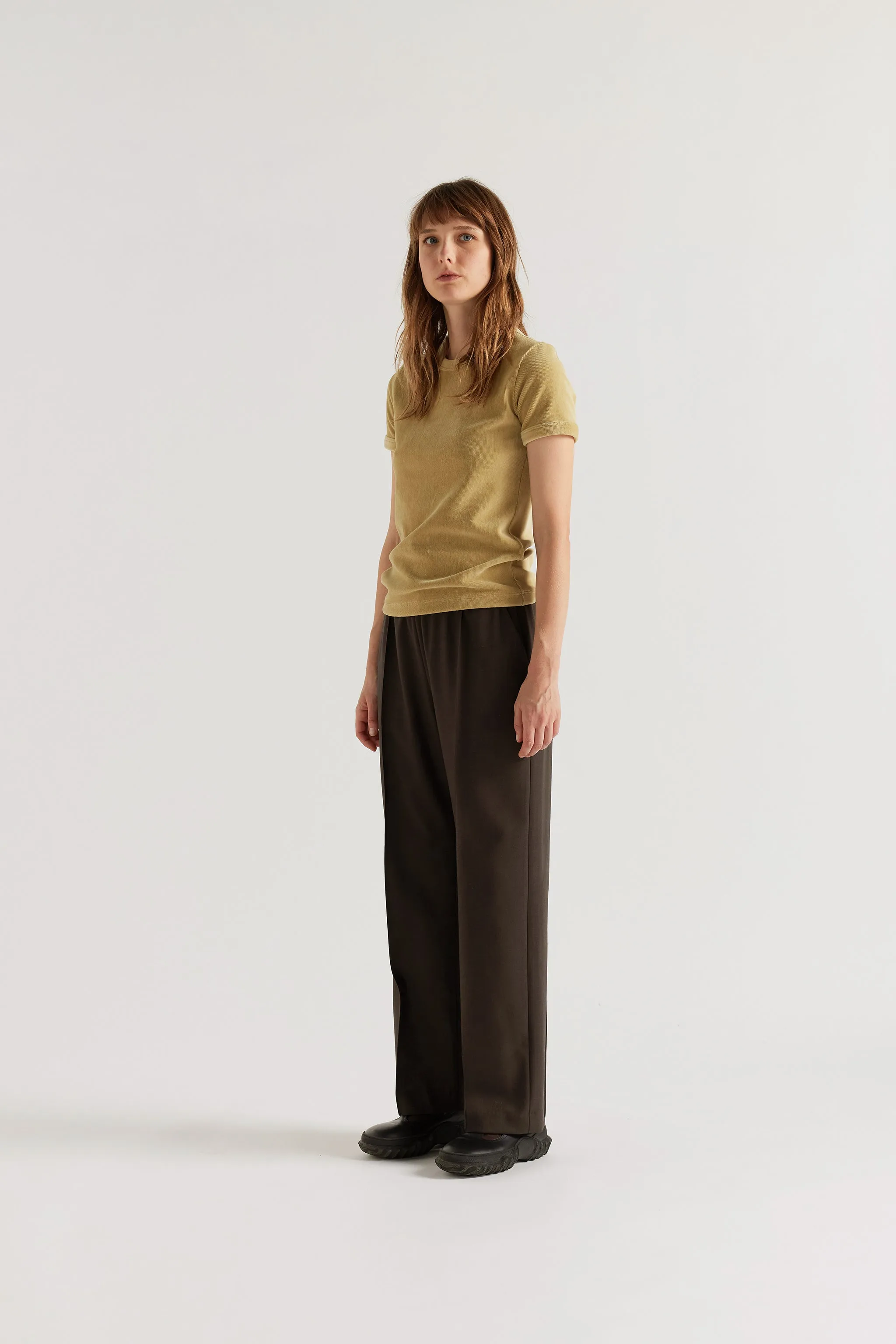 Manta Pant Dark Taupe sold by Kloke