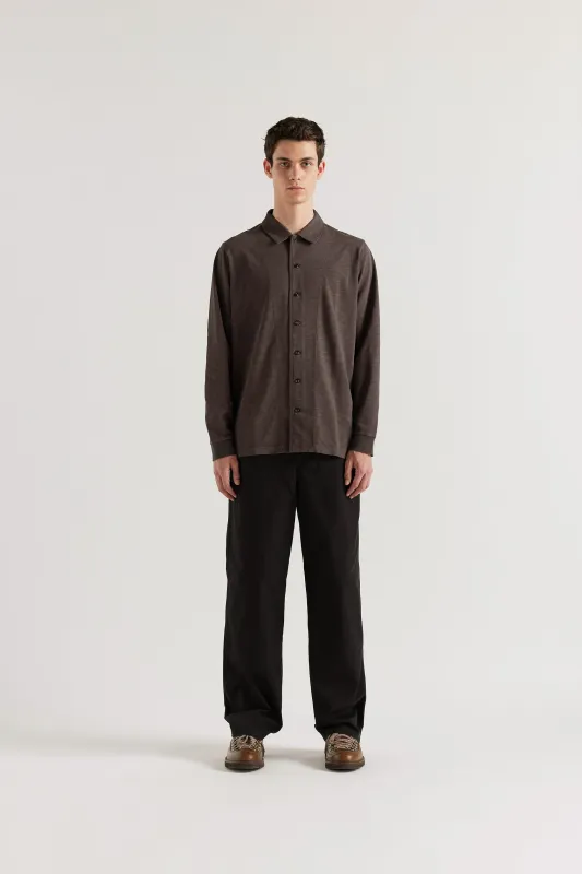 Shadow Jersey Shirt Licorice made by Kloke