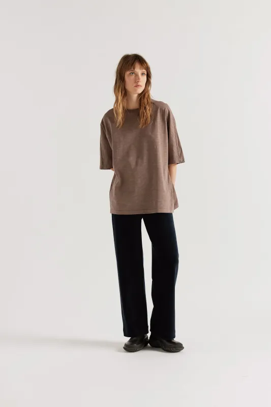 Overdyed Declare Tee Nut Brown made by Kloke