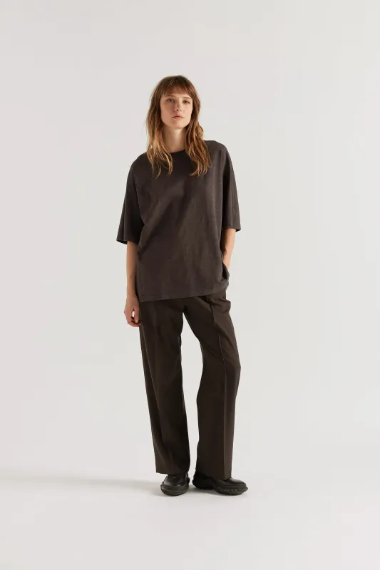 Overdyed Declare Tee Licorice made by Kloke