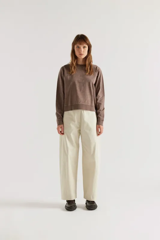 Luster L/s Top Nut Brown made by Kloke