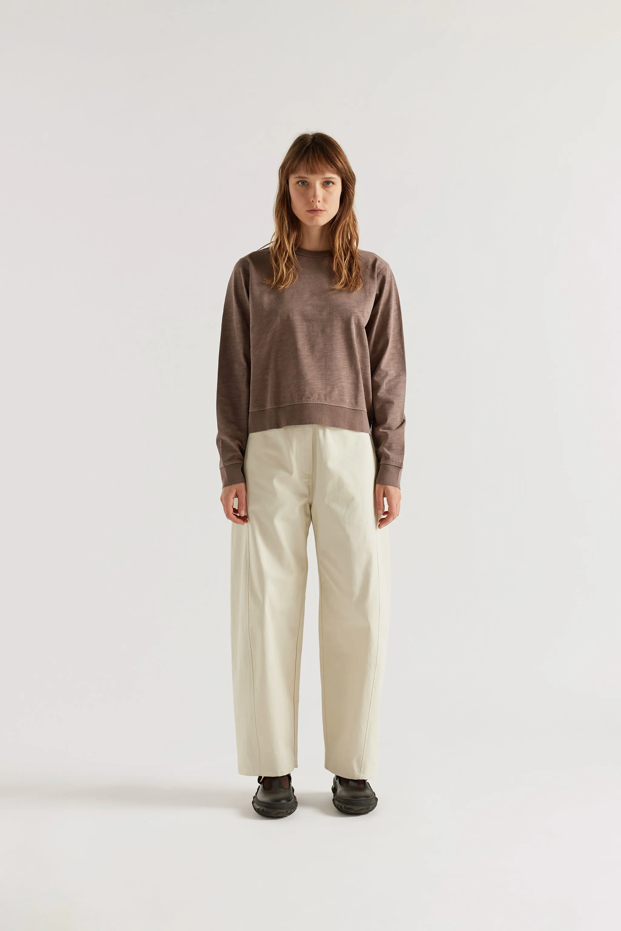 Luster L/s Top Nut Brown sold by Kloke