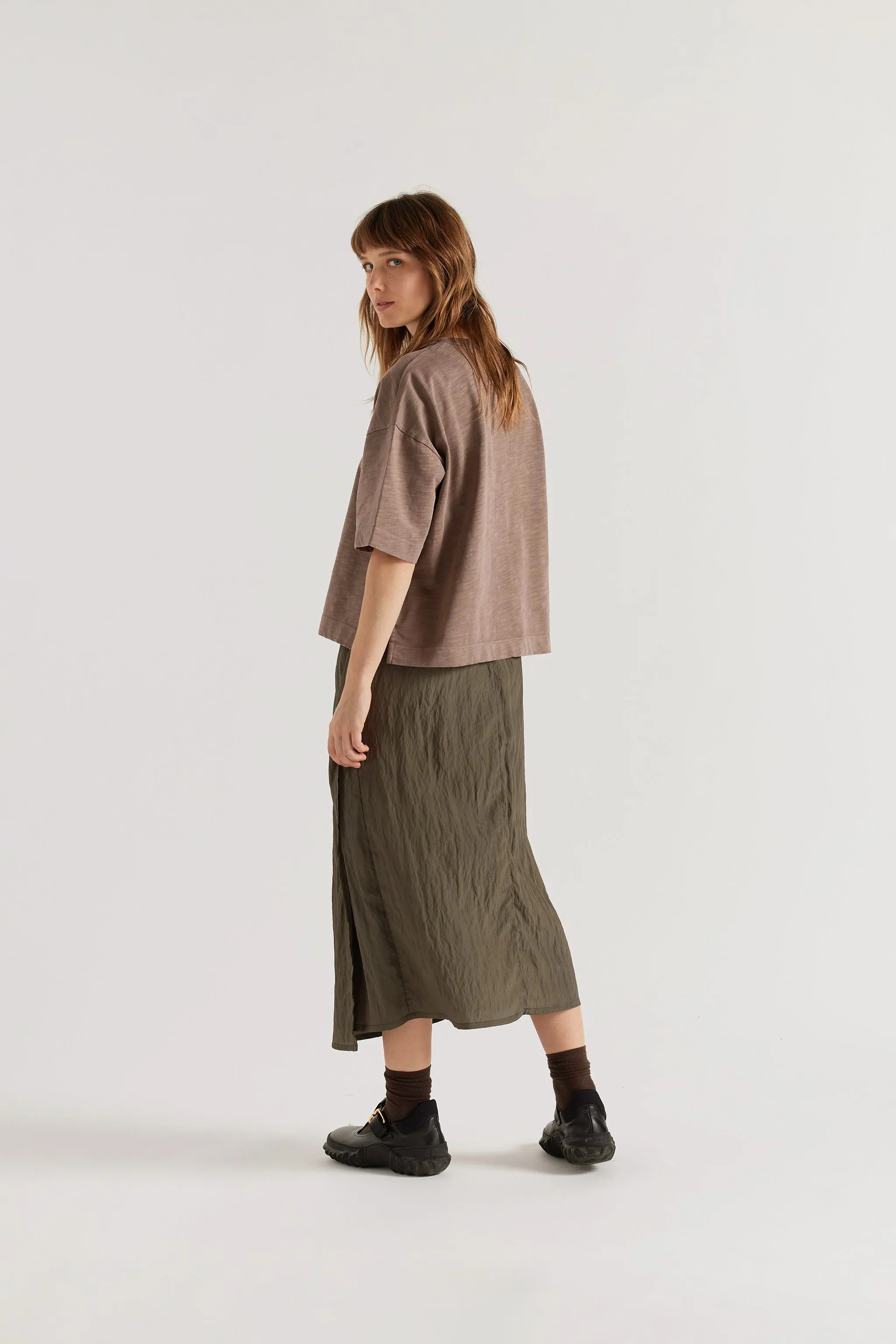 Obelisk Tee Overdyed Nut Brown sold by Kloke product image thumbnail 4