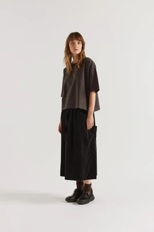 Overdyed Obelisk Tee Licorice made by Kloke