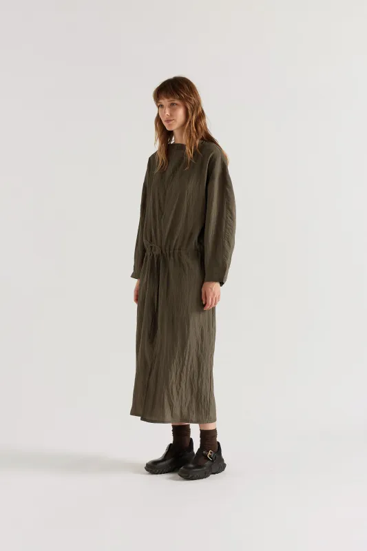 Relic Dress Olive Green made by Kloke