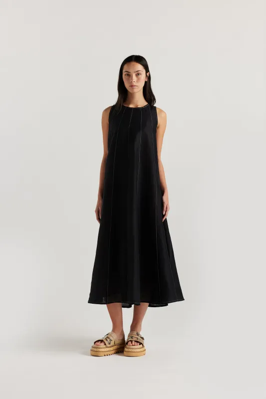 Mere Sunray Dress Black made by Kloke