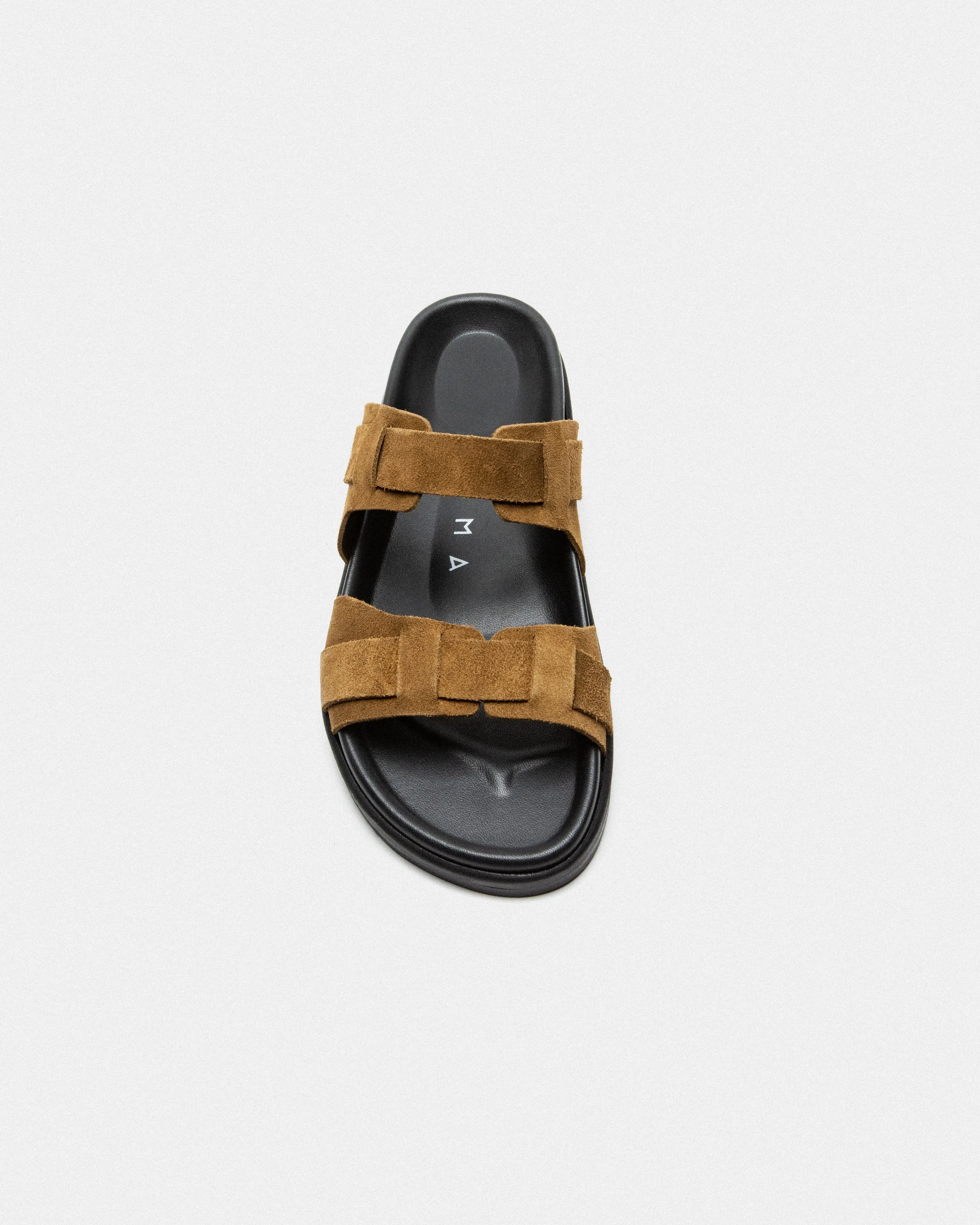 CORFU FOOTBED - BLACK/BROWN SUEDE sold by Kyma product image thumbnail 3