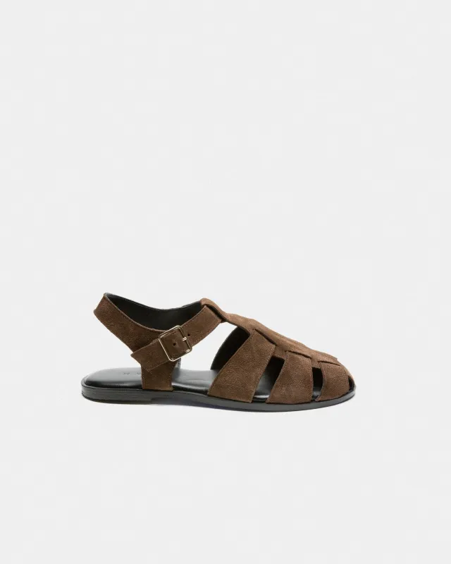 THASSOS X - DARK BROWN SUEDE made by Kyma