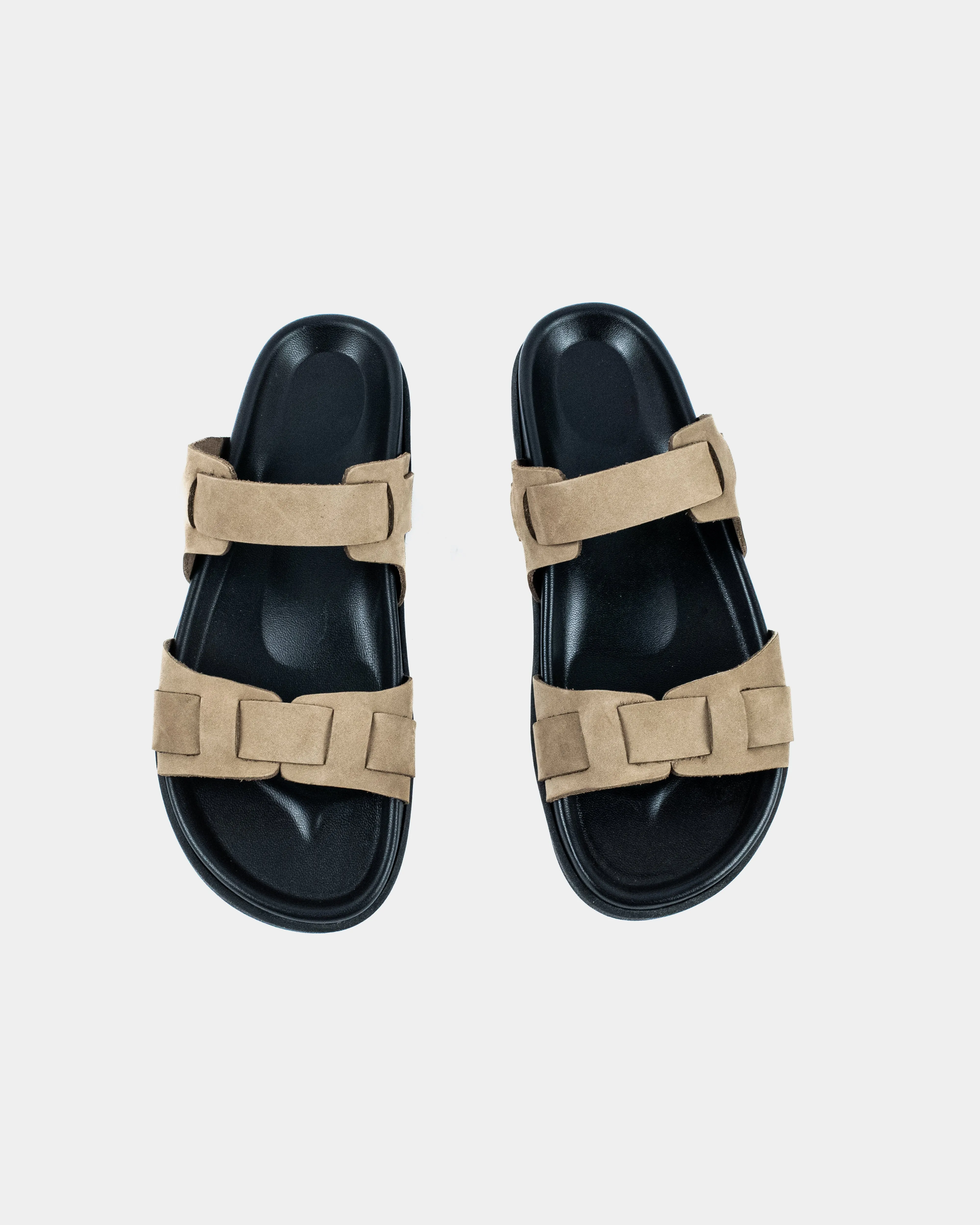 CORFU FOOTBED - BLACK/OLIVE SUEDE sold by Kyma product image thumbnail 3