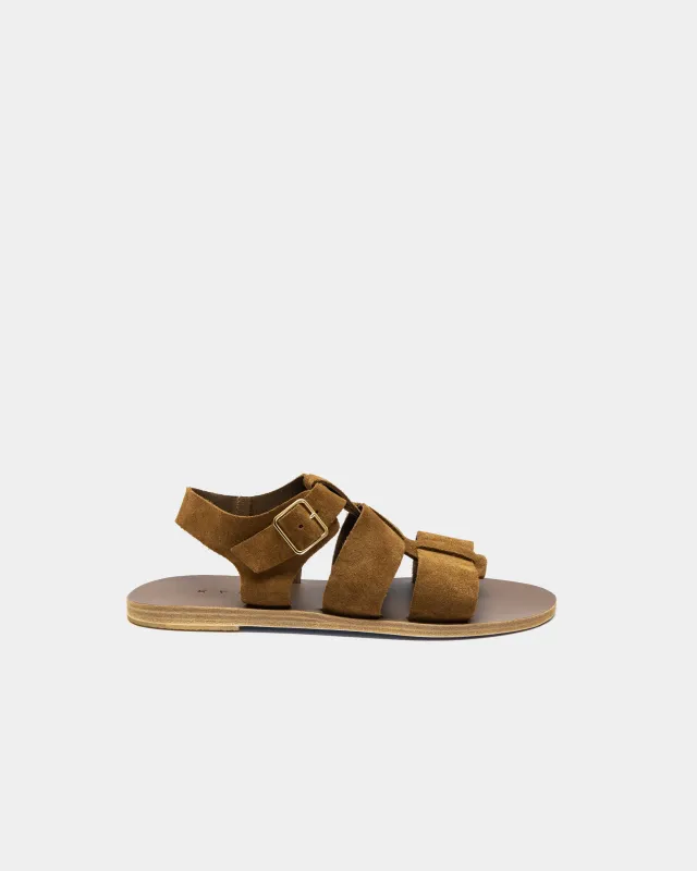 KITHIRA - BROWN/BROWN SPLIT SUEDE made by Kyma