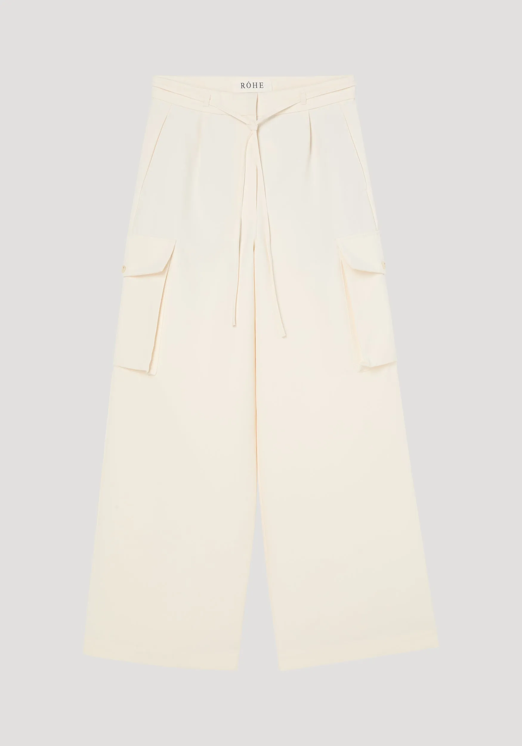 Tailored cargo trousers | off white sold by Rohe