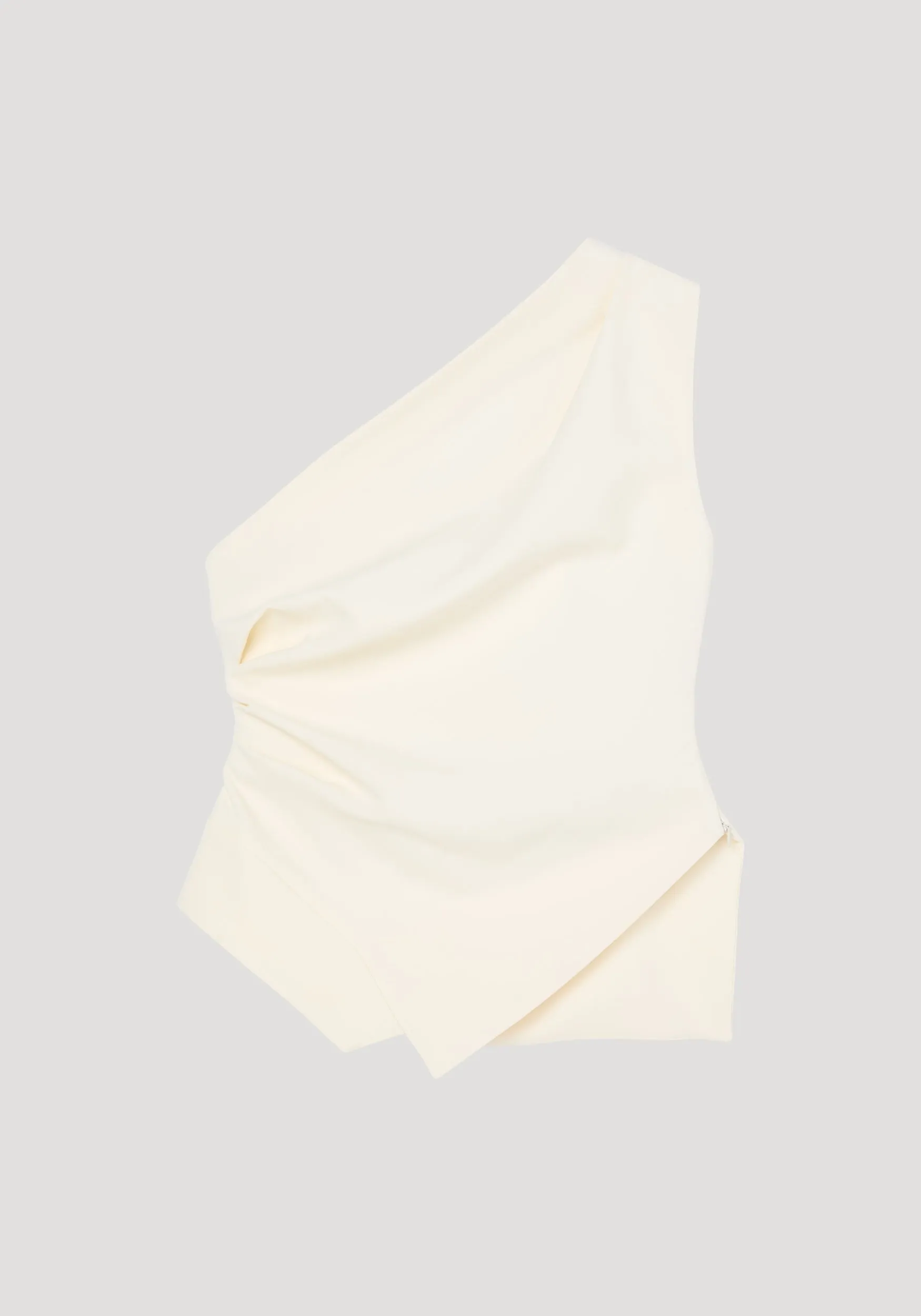Off-shoulder lapel top | off white sold by Rohe