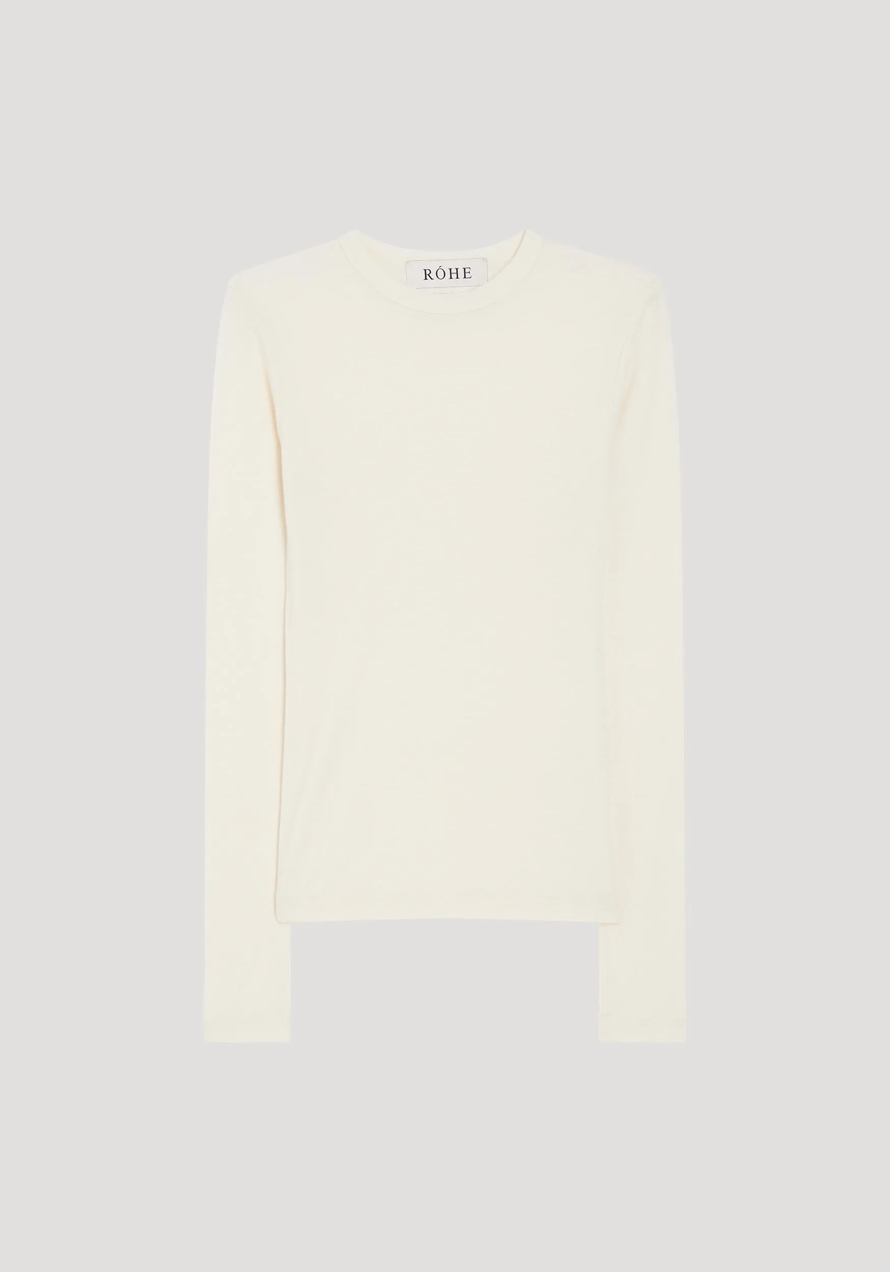 Fine merino long sleeve | off-white sold by Rohe product image thumbnail 5