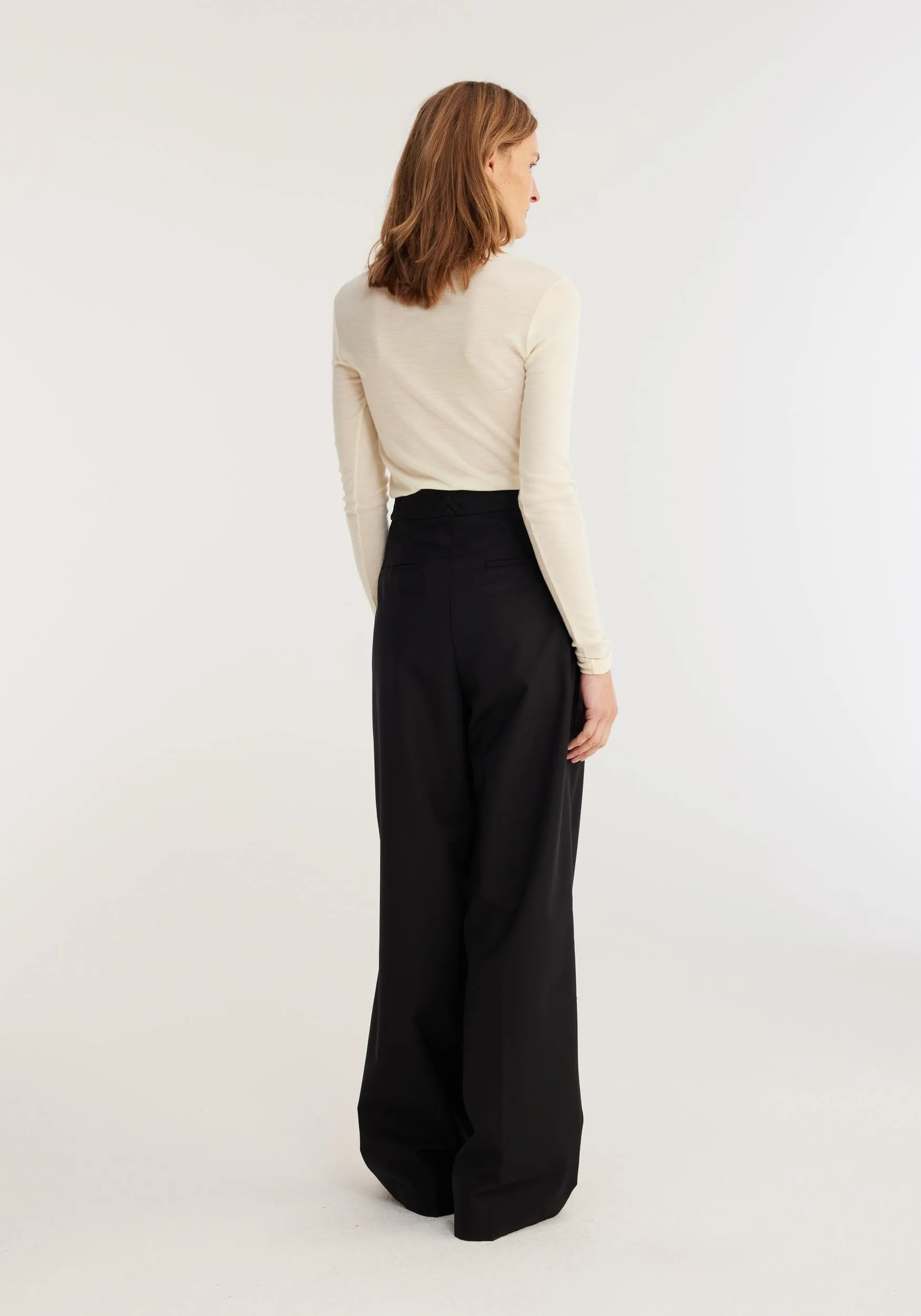 Fine merino long sleeve | off-white sold by Rohe product image thumbnail 4