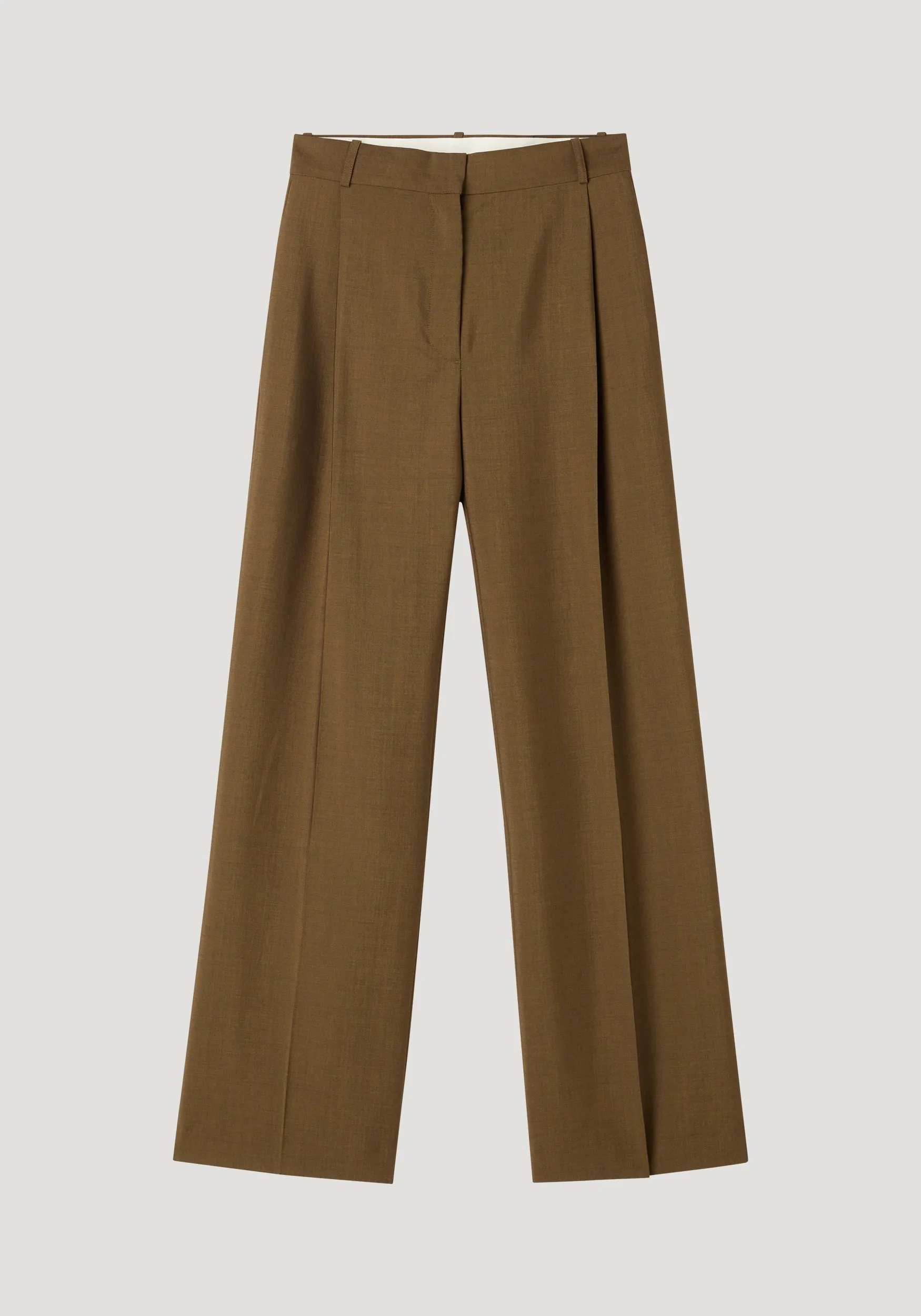 Relaxed straight leg trouser | golden brown sold by Rohe product image thumbnail 5