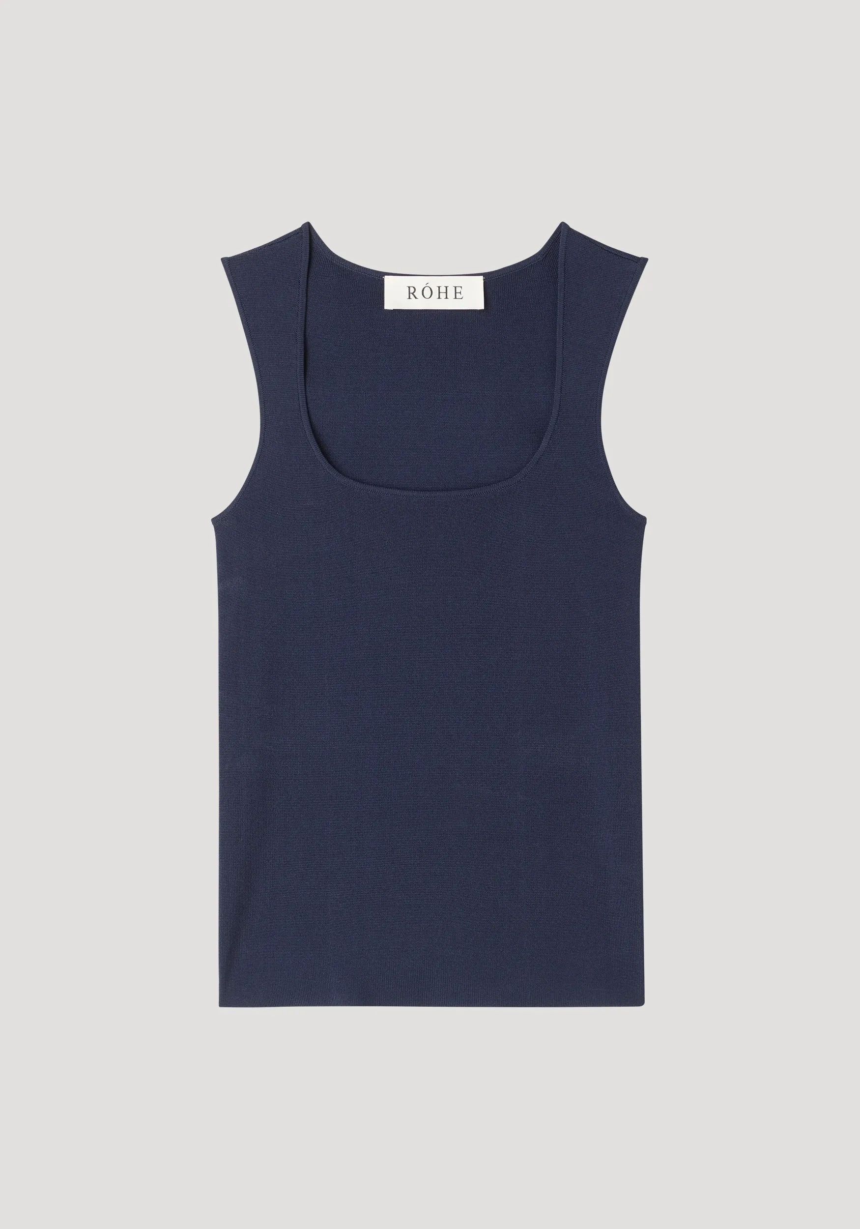 Bustier shaped knitted top | navy sold by Rohe product image thumbnail 5