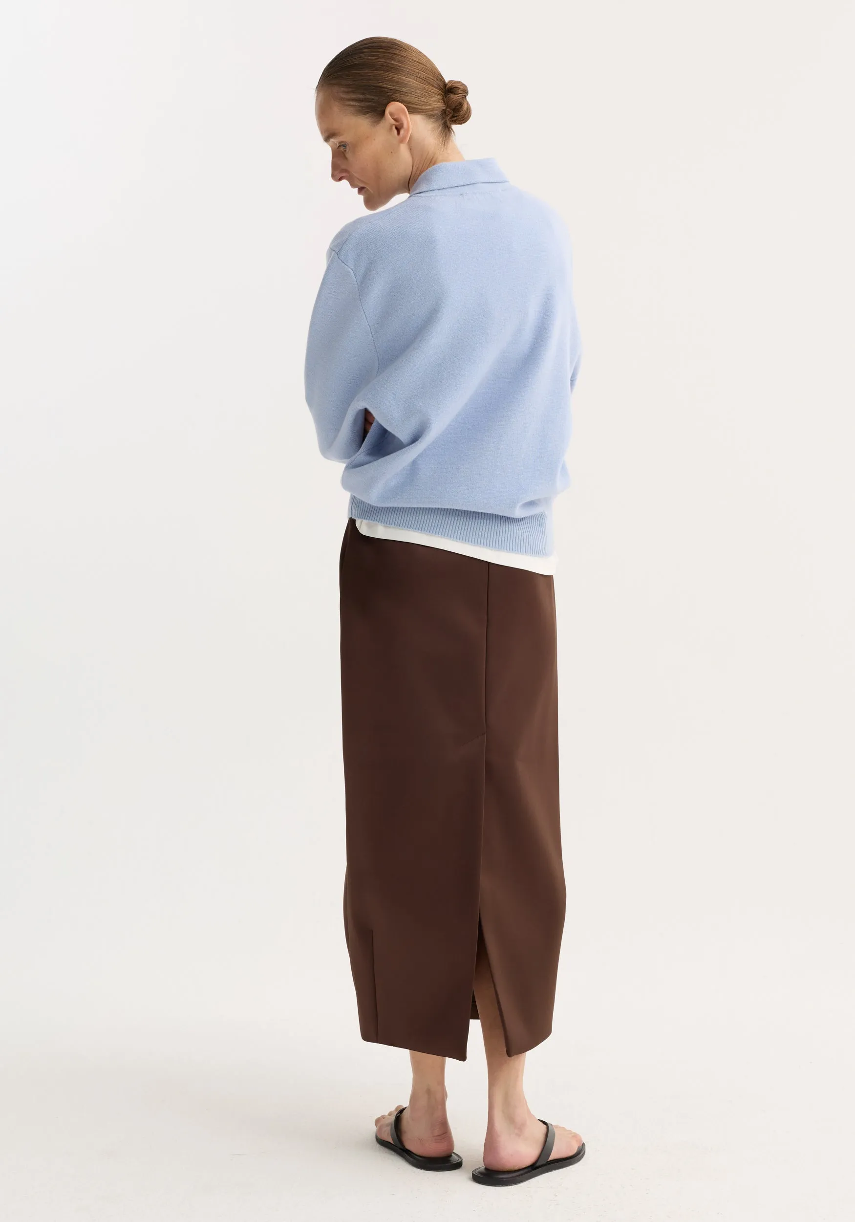 Balloon column skirt | espresso sold by Rohe product image thumbnail 4