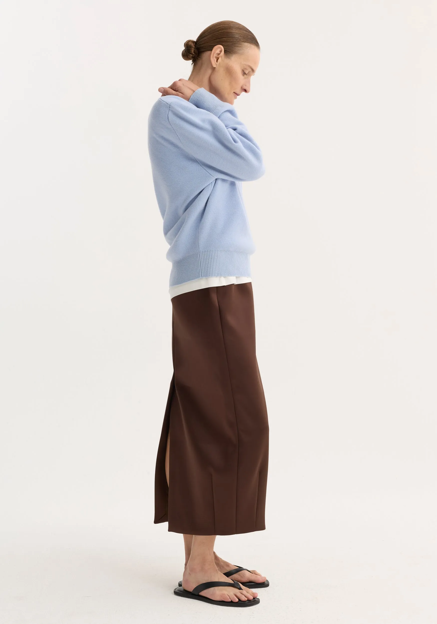 Balloon column skirt | espresso sold by Rohe product image thumbnail 3