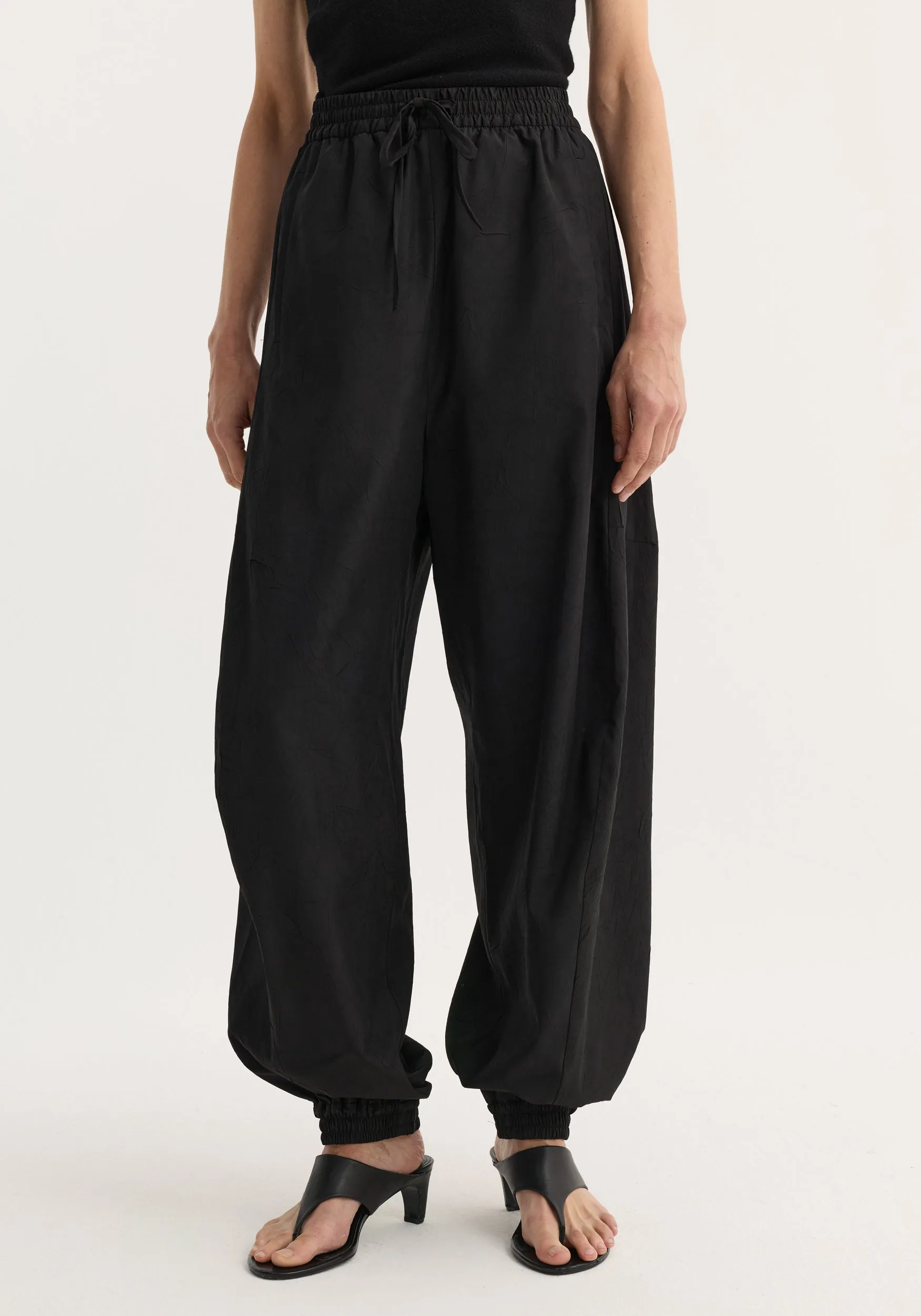 Balloon track pants | black sold by Rohe product image thumbnail 3