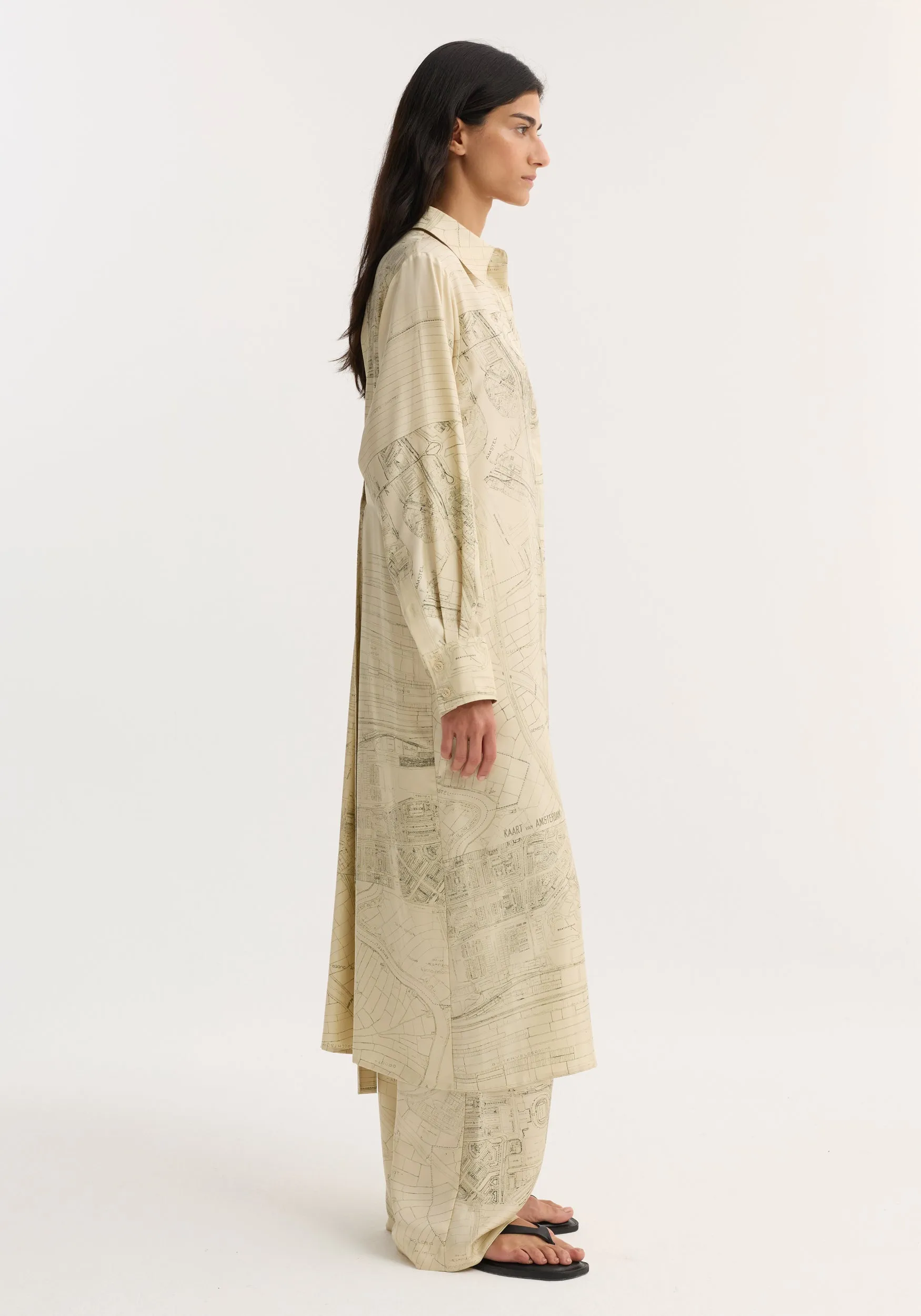 Silk open back wrap dress | Amsterdam sold by Rohe product image thumbnail 5
