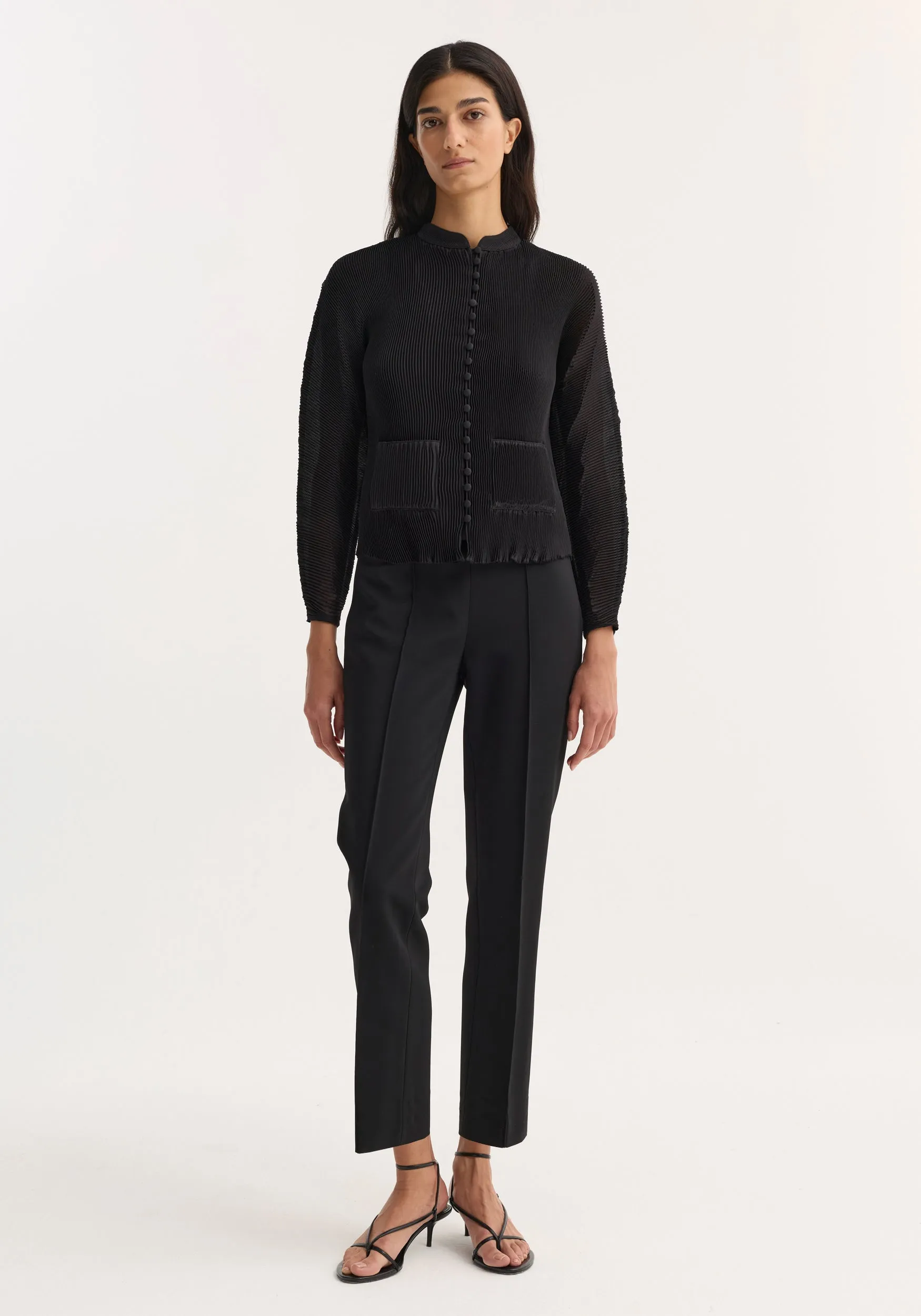 Cigarette leg trousers | black sold by Rohe