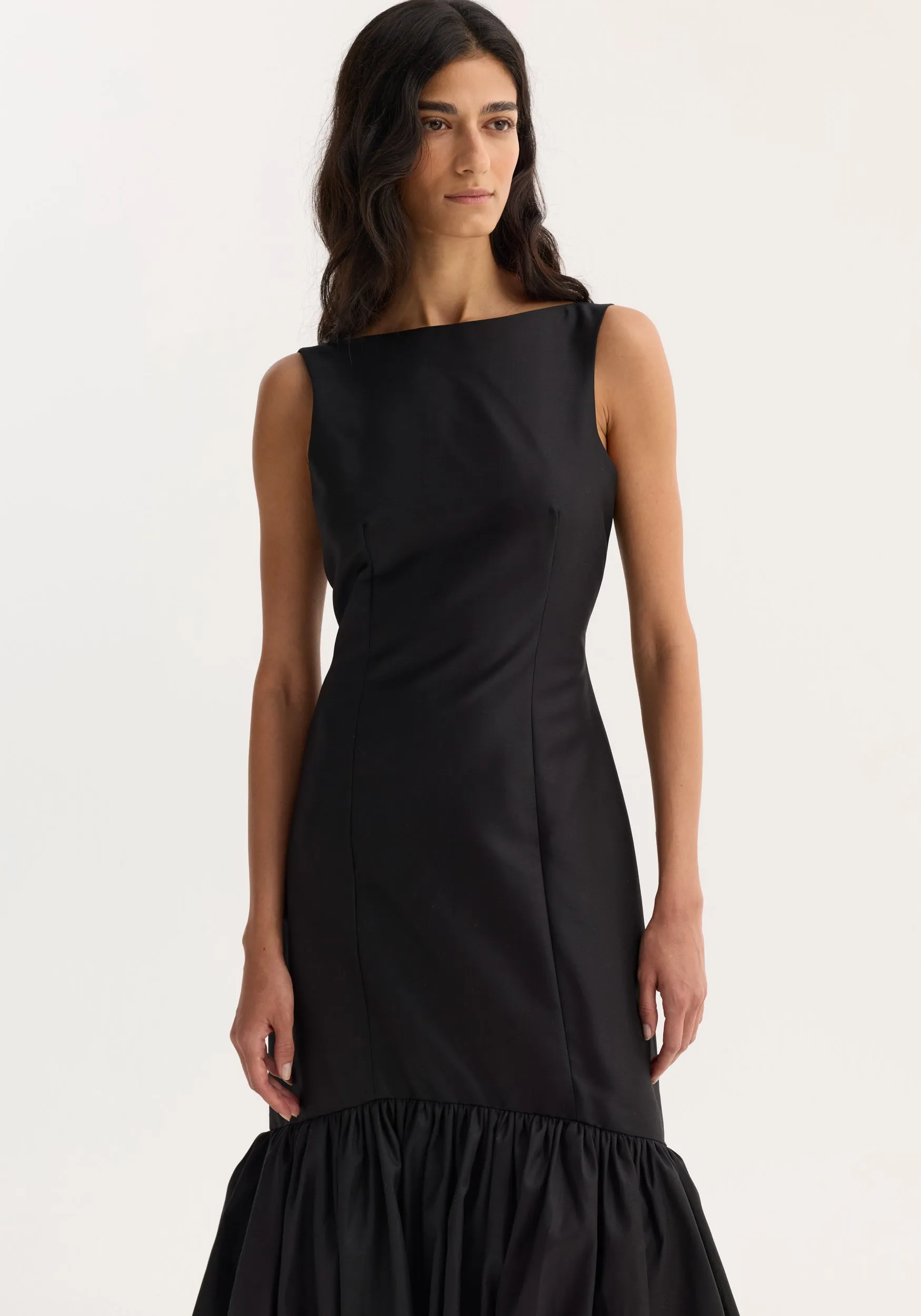 Voluminous dress | black sold by Rohe product image thumbnail 2