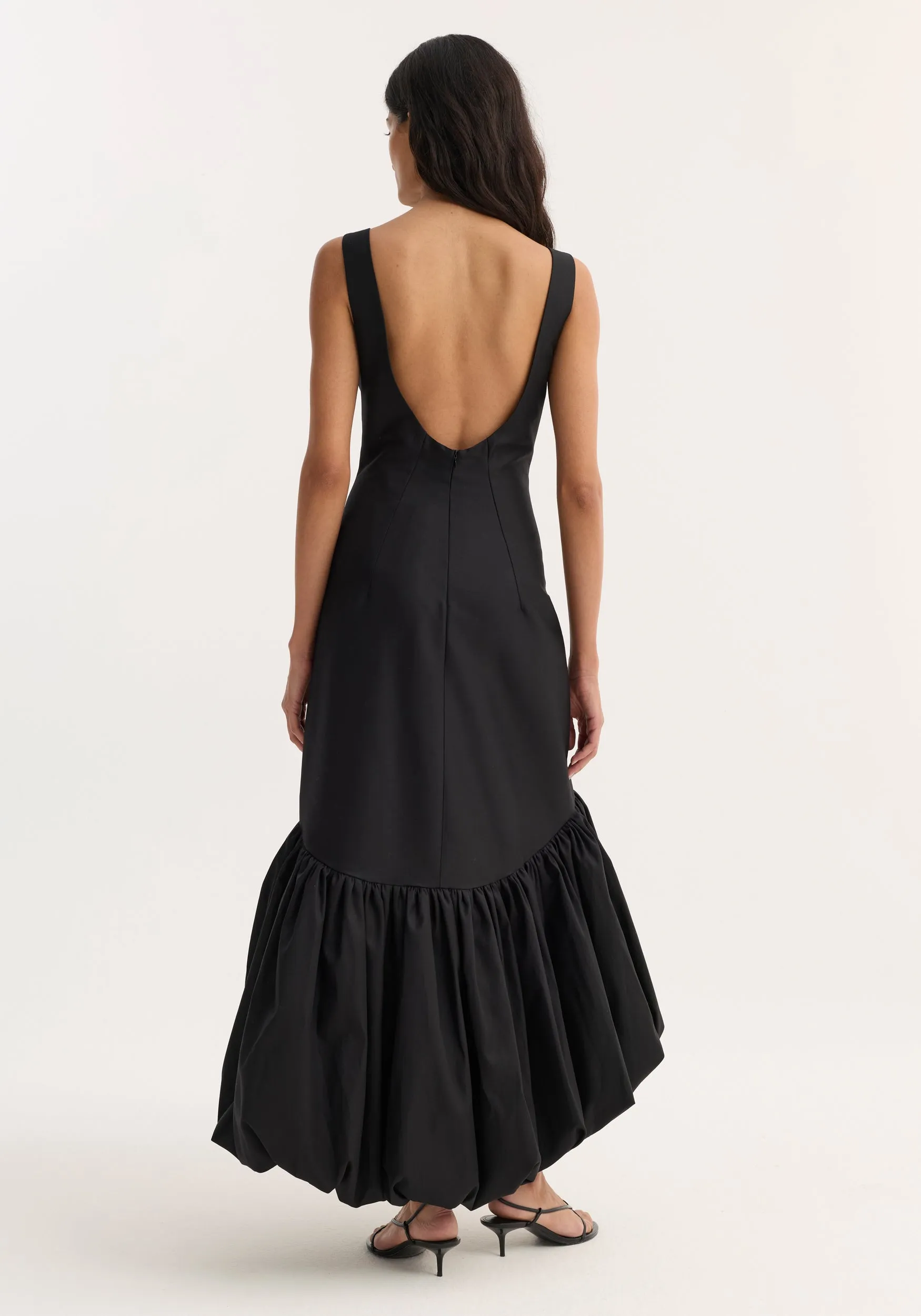 Voluminous dress | black sold by Rohe product image thumbnail 5