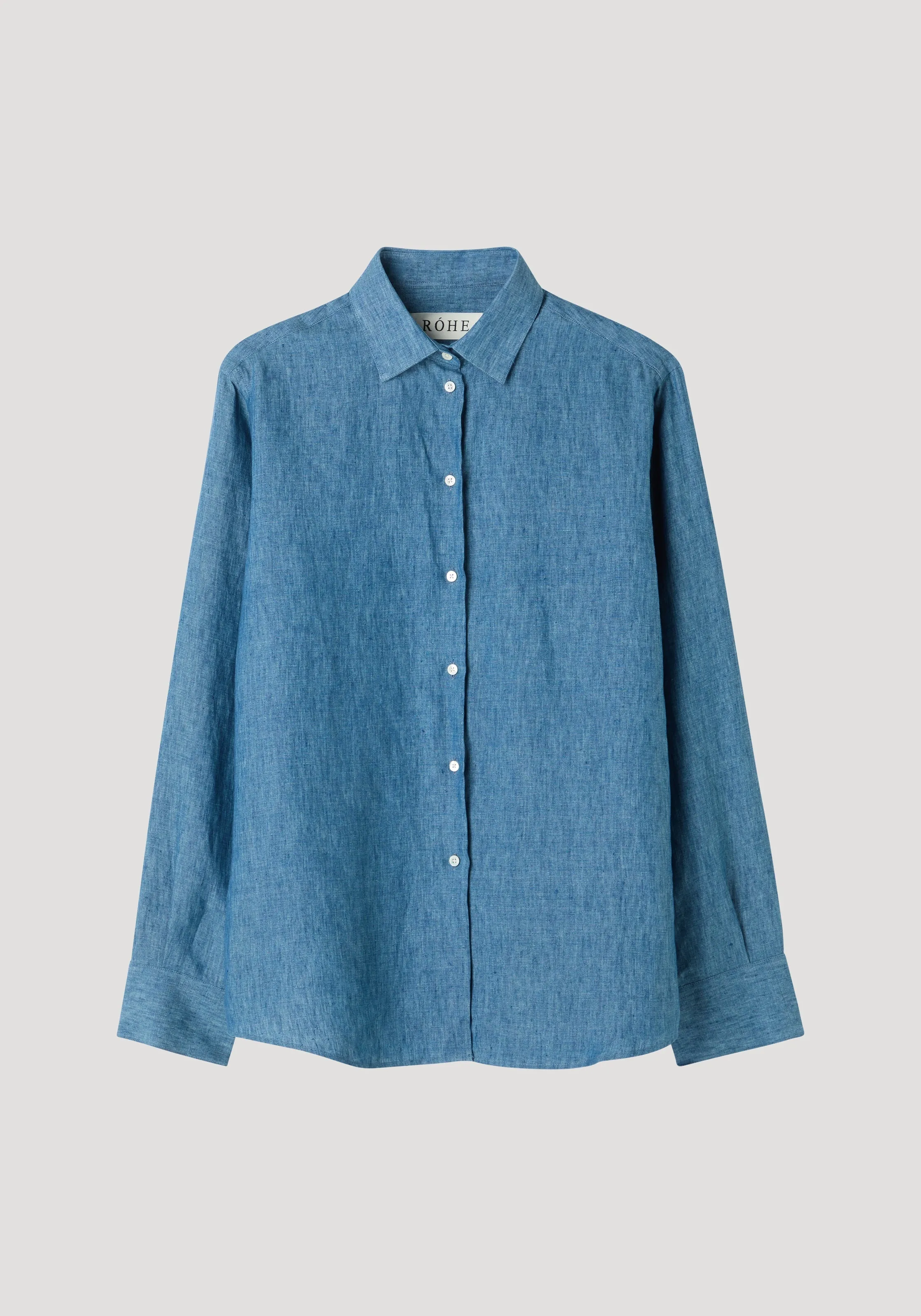 Classic chambray shirt | ocean blue sold by Rohe product image thumbnail 5