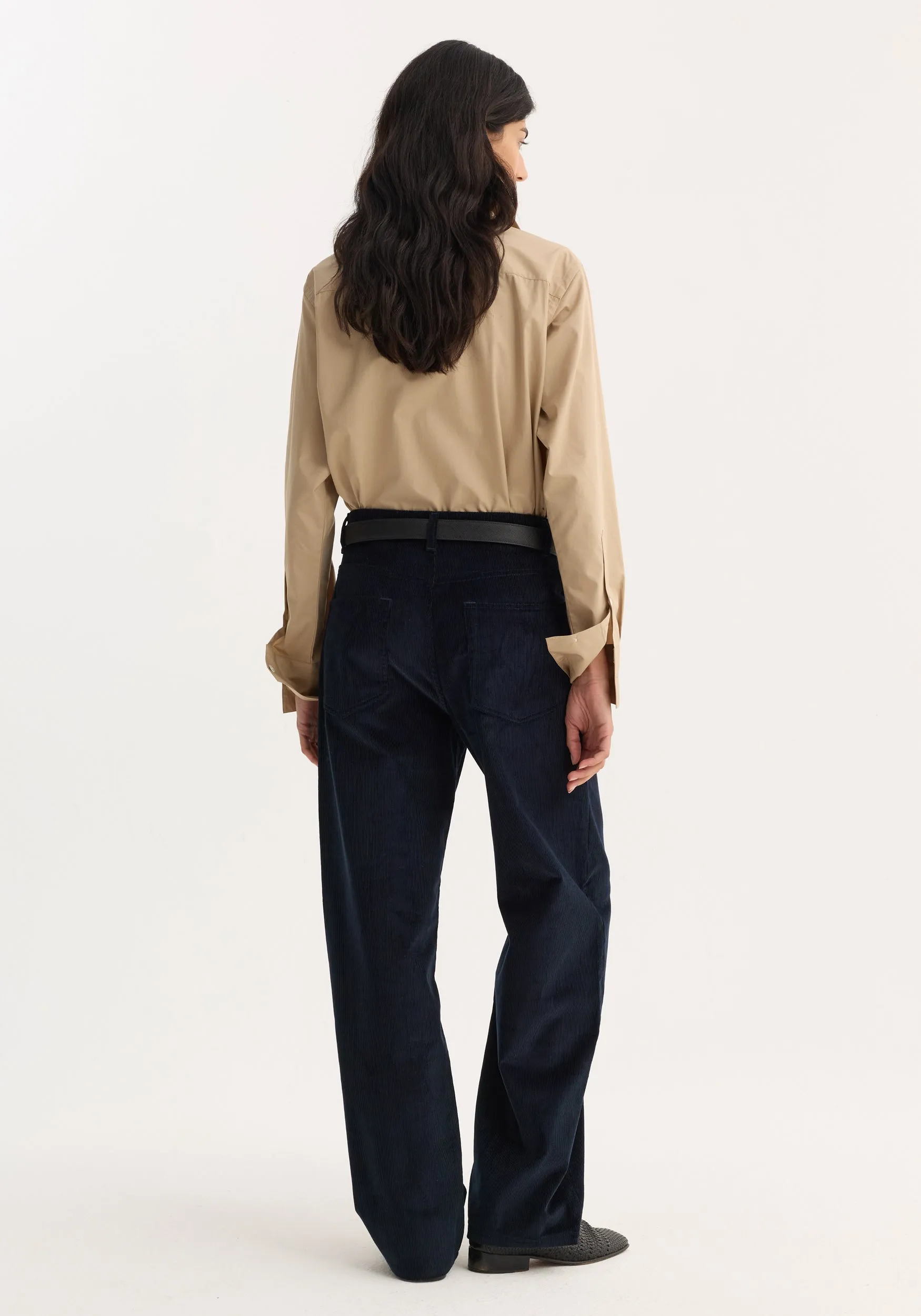 Relaxed corduroy trousers | night sold by Rohe product image thumbnail 3