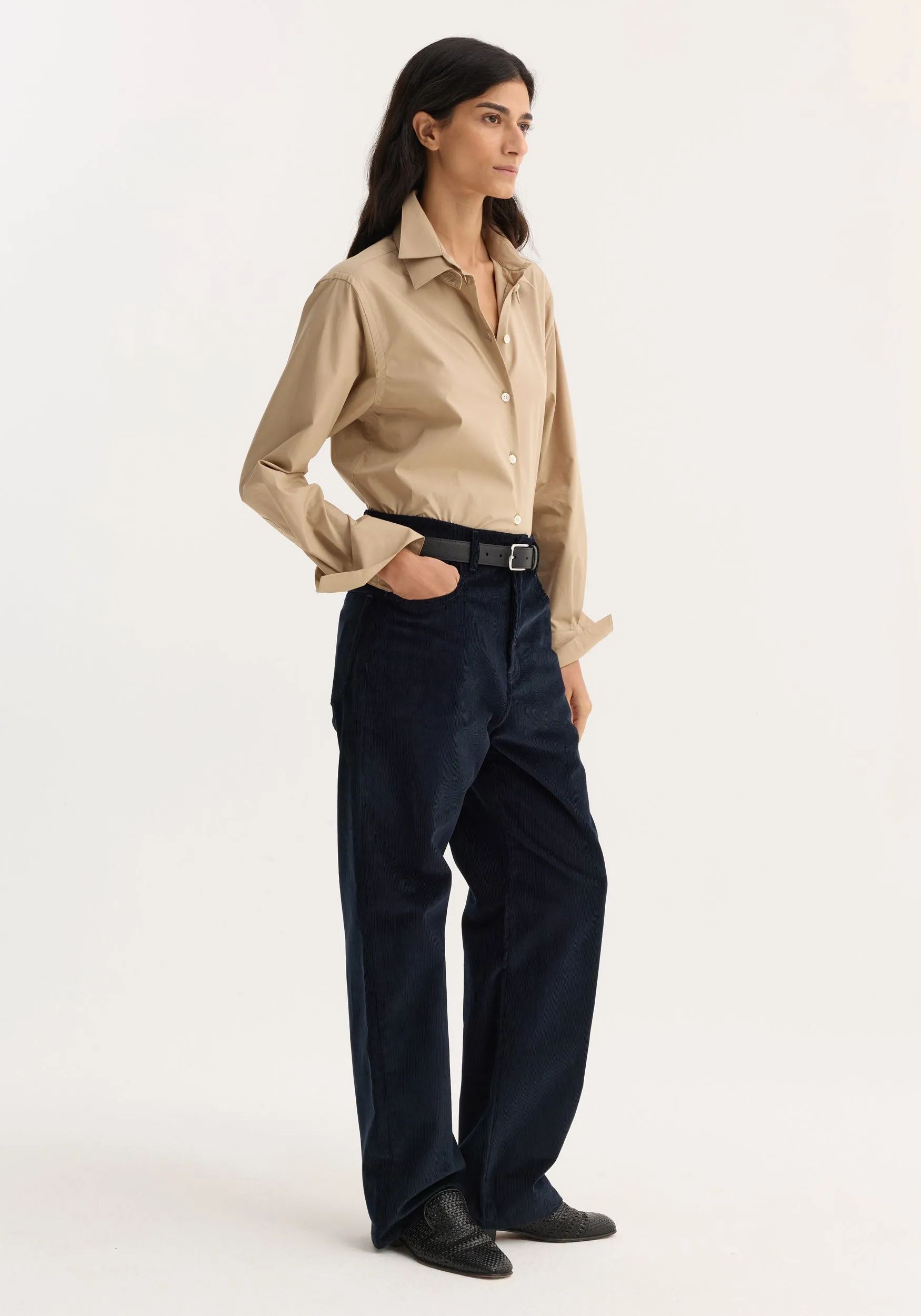Relaxed corduroy trousers | night sold by Rohe product image thumbnail 2
