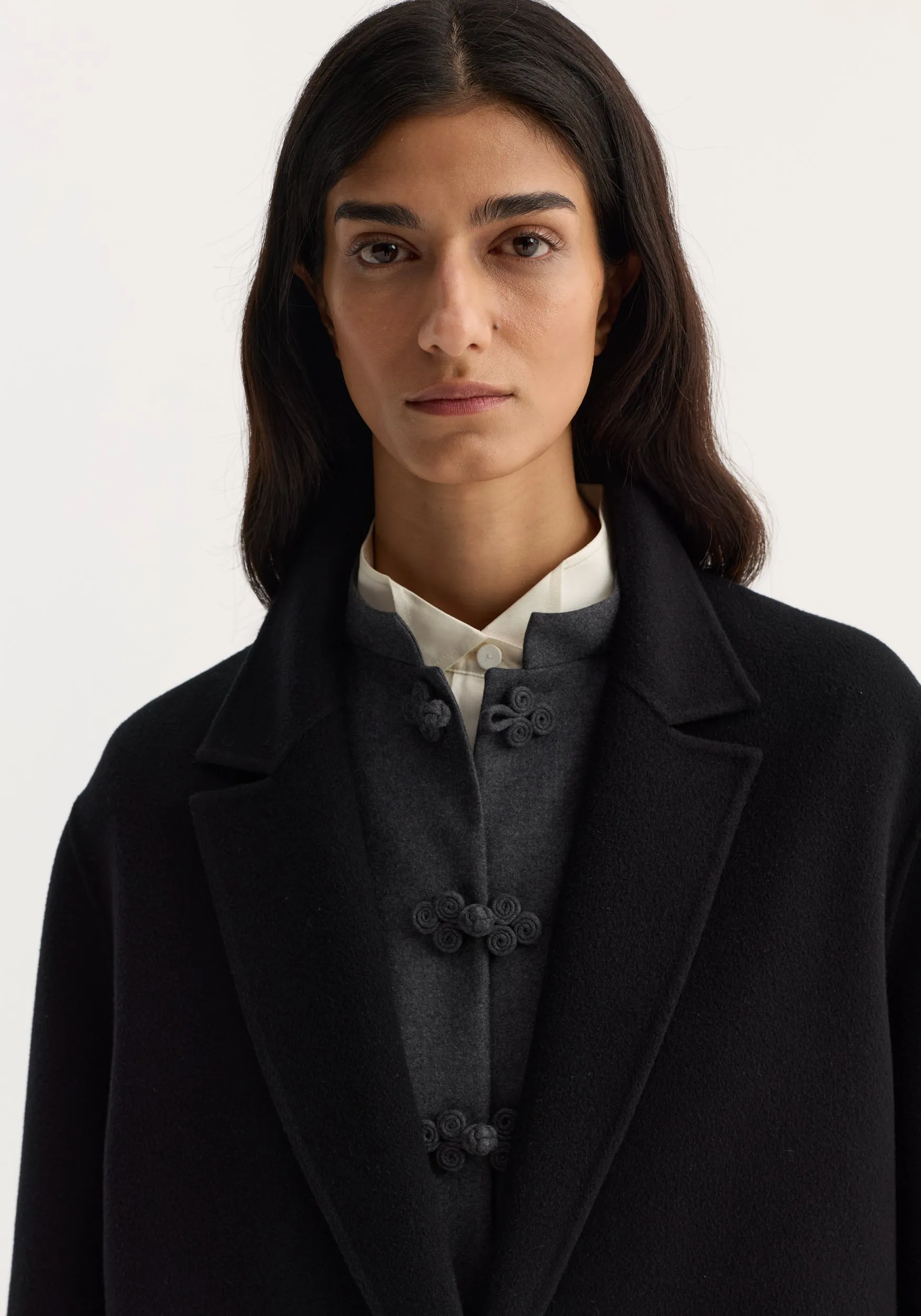Double-faced coat | black sold by Rohe product image thumbnail 4
