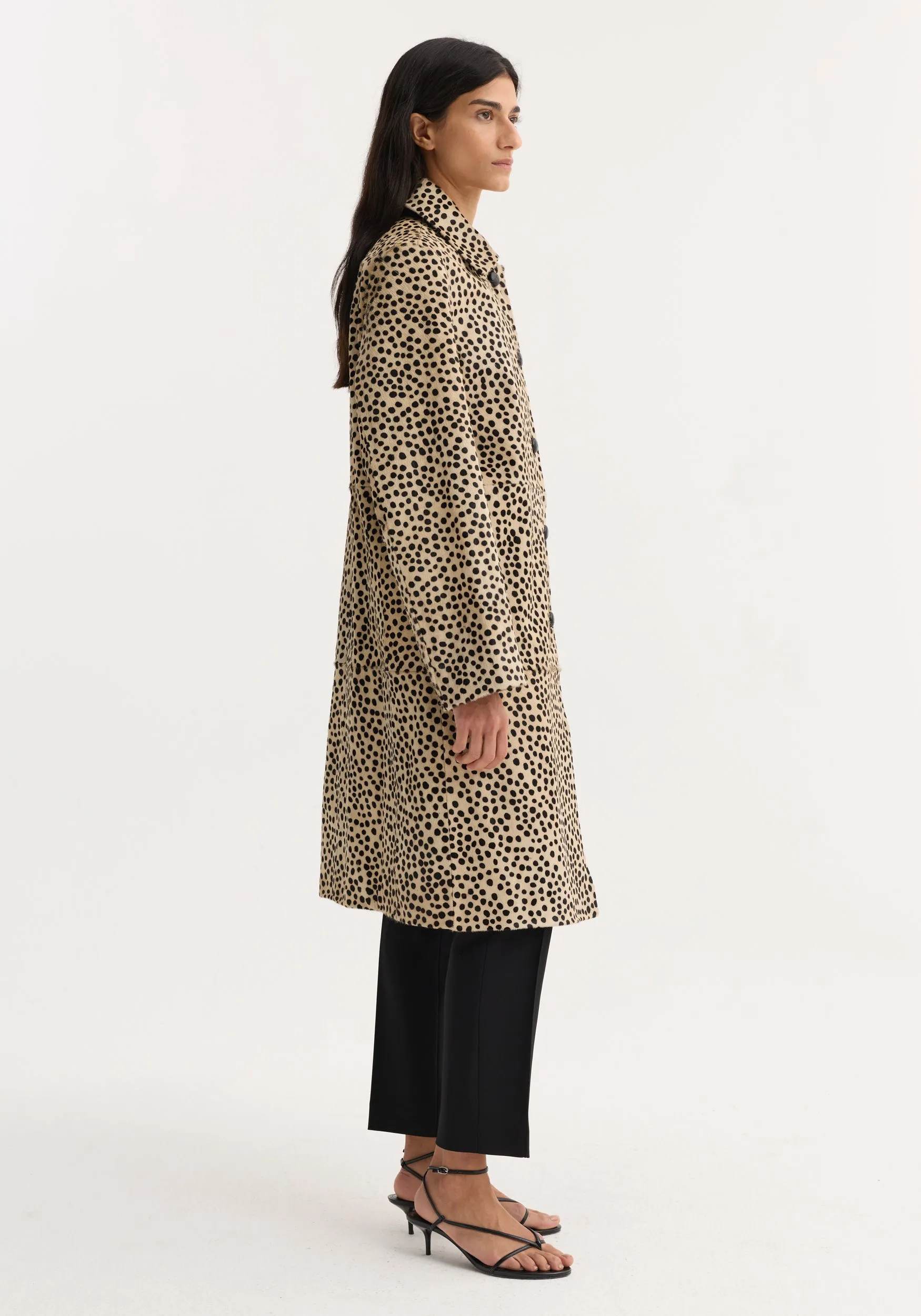 Pony hair coat | cheetah sold by Rohe product image thumbnail 5
