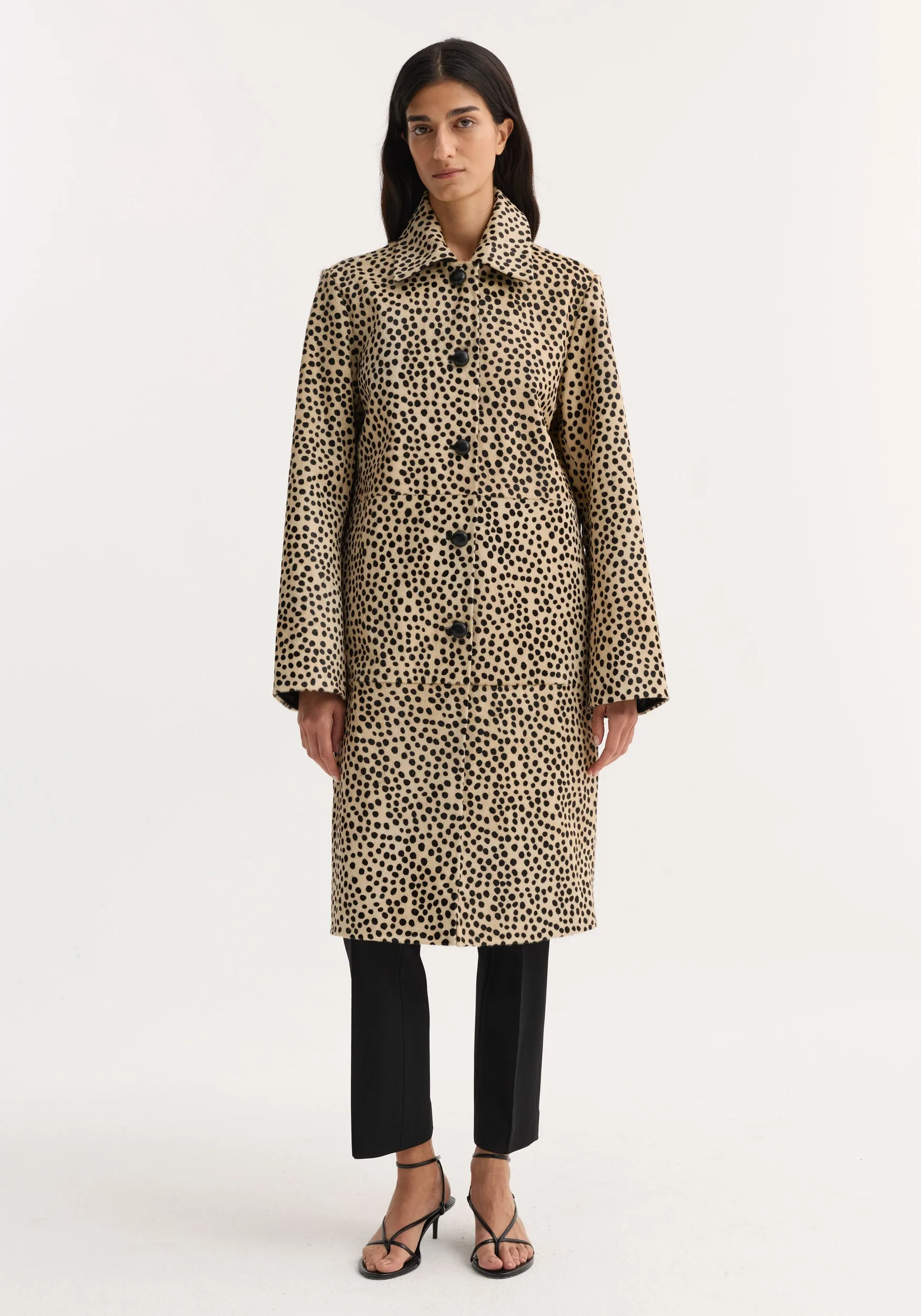 Pony hair coat | cheetah sold by Rohe product image thumbnail 2